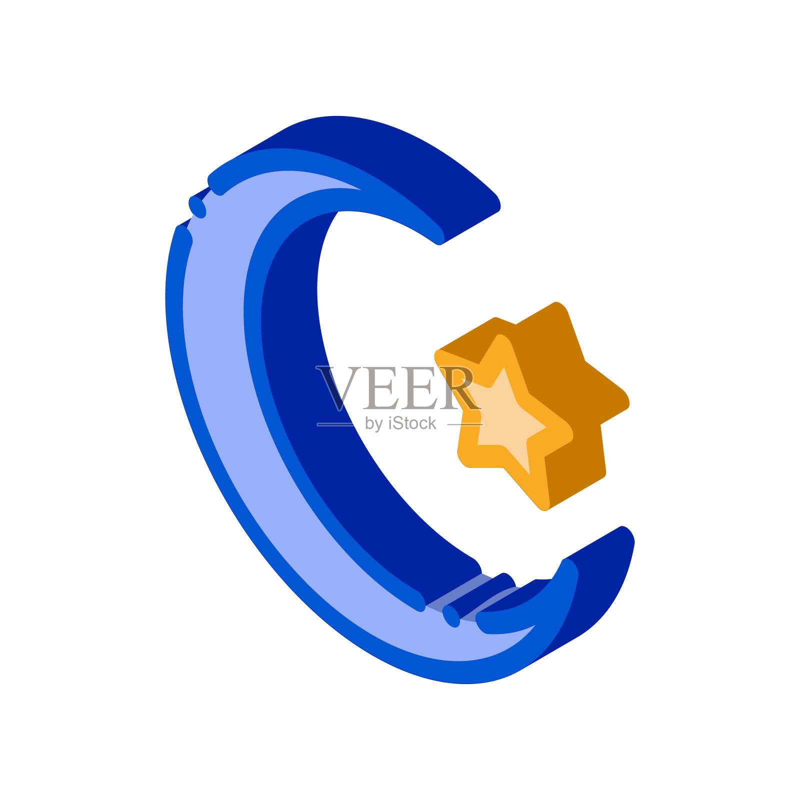 特别农历朝觐年等距图标矢量插图插画图片素材