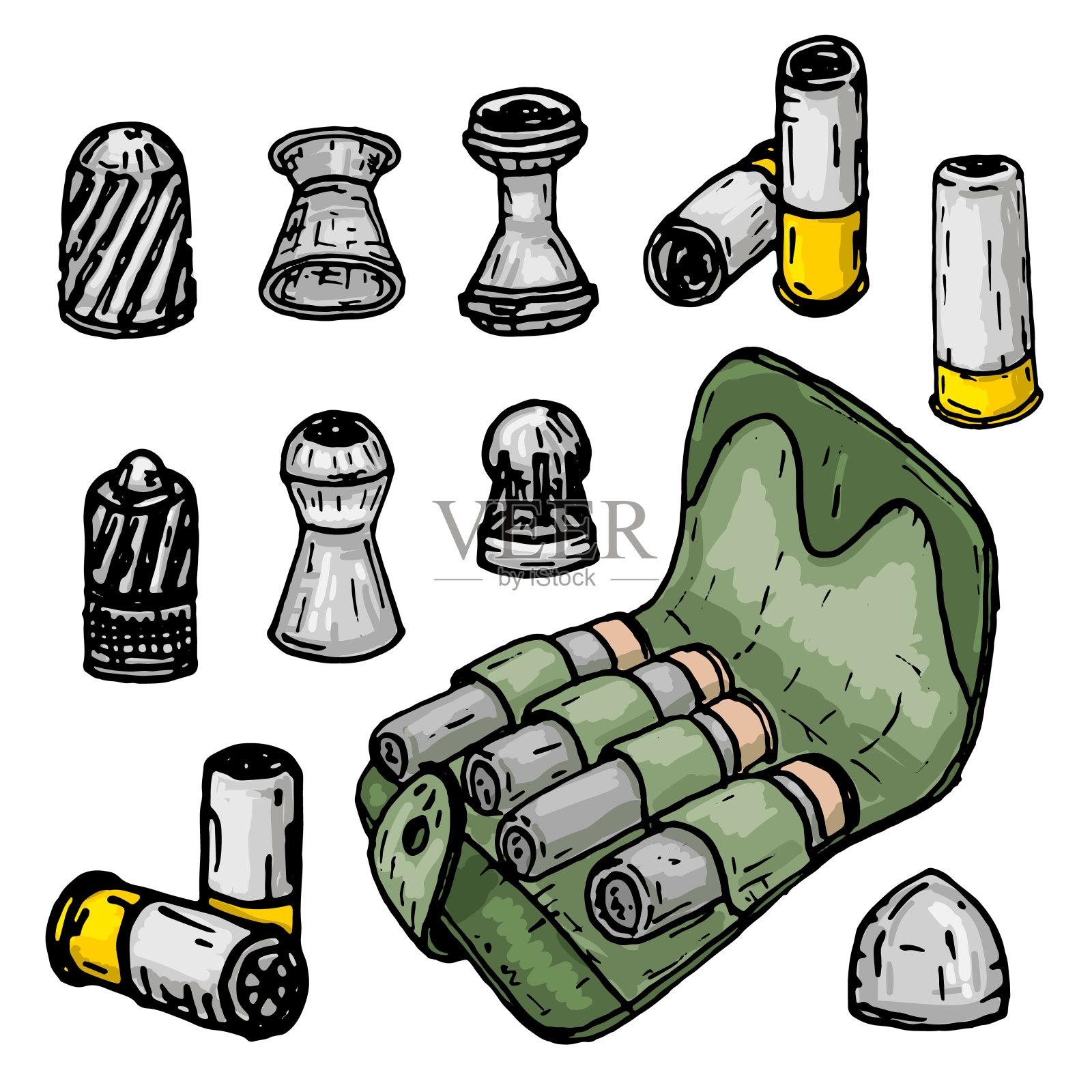 铅子弹子弹带设计元素图片