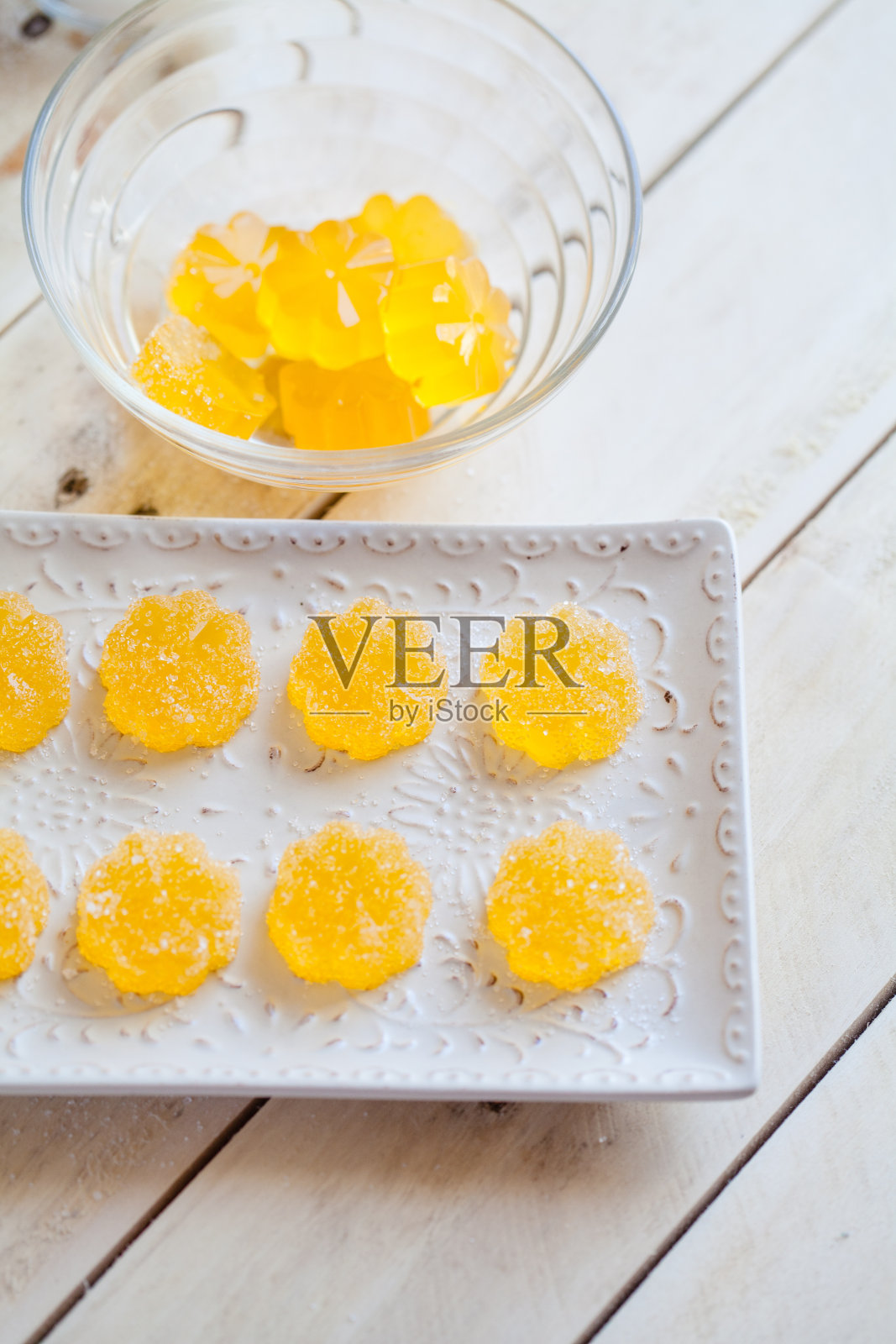 自制黄色软糖照片摄影图片