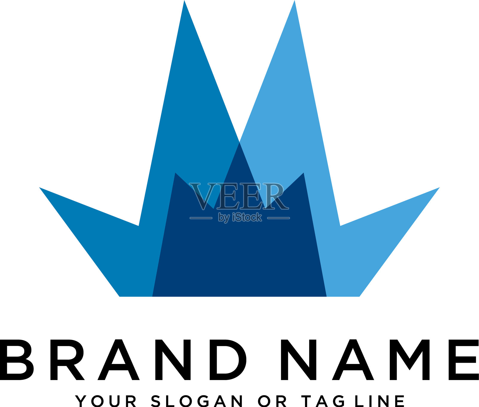 抽象几何火灾标志插画图片素材