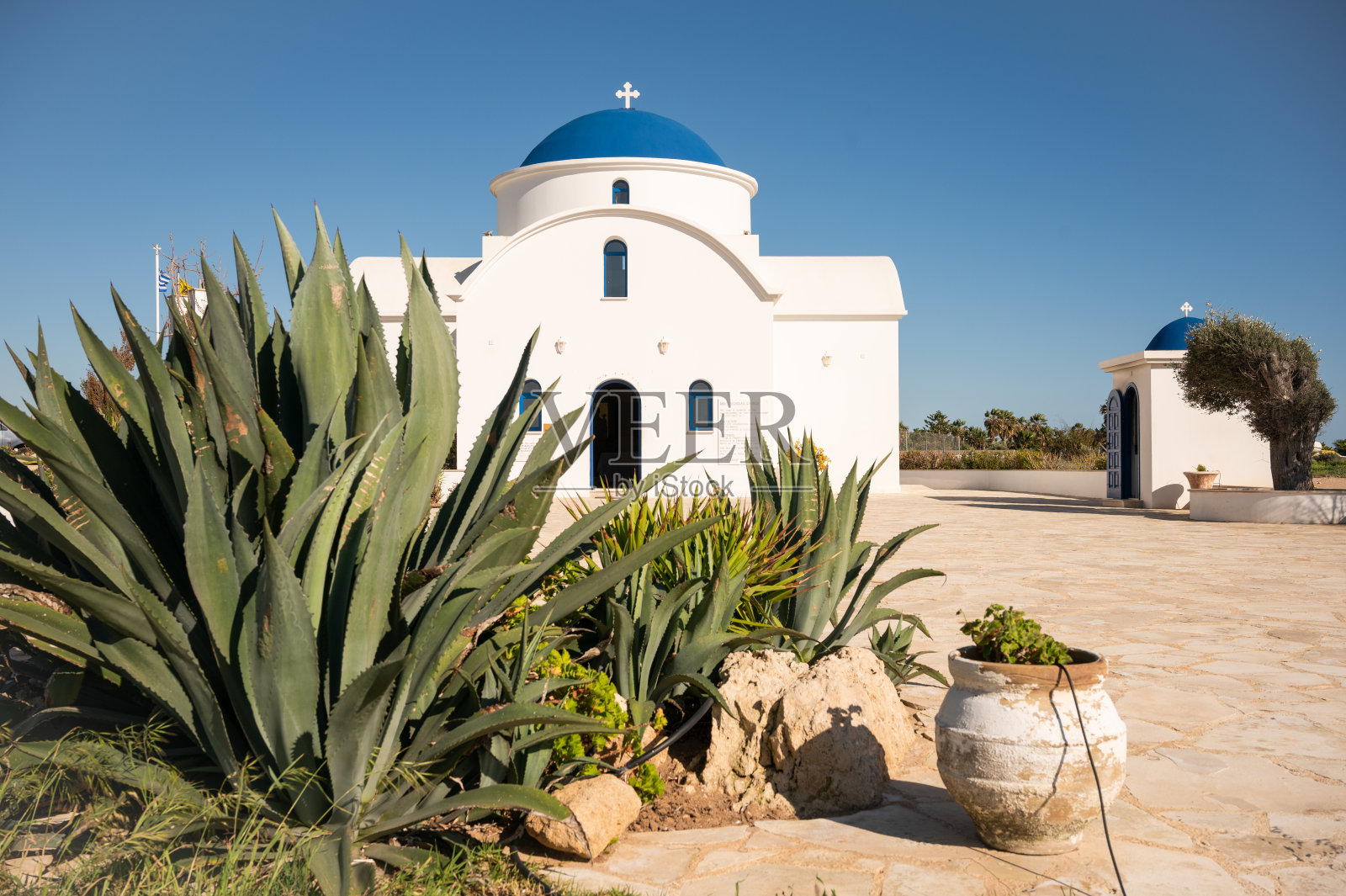 Geriskopou希腊东正教,帕福斯,塞浦路斯照片摄影图片