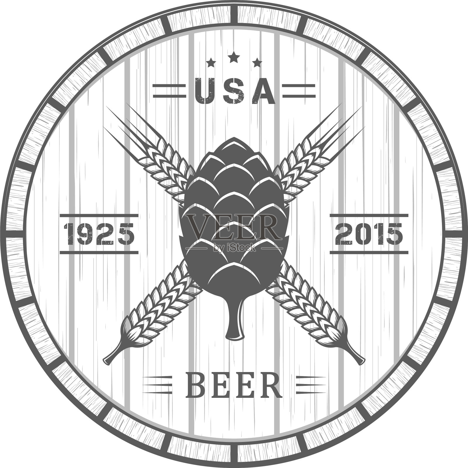 啤酒商标设计元素图片