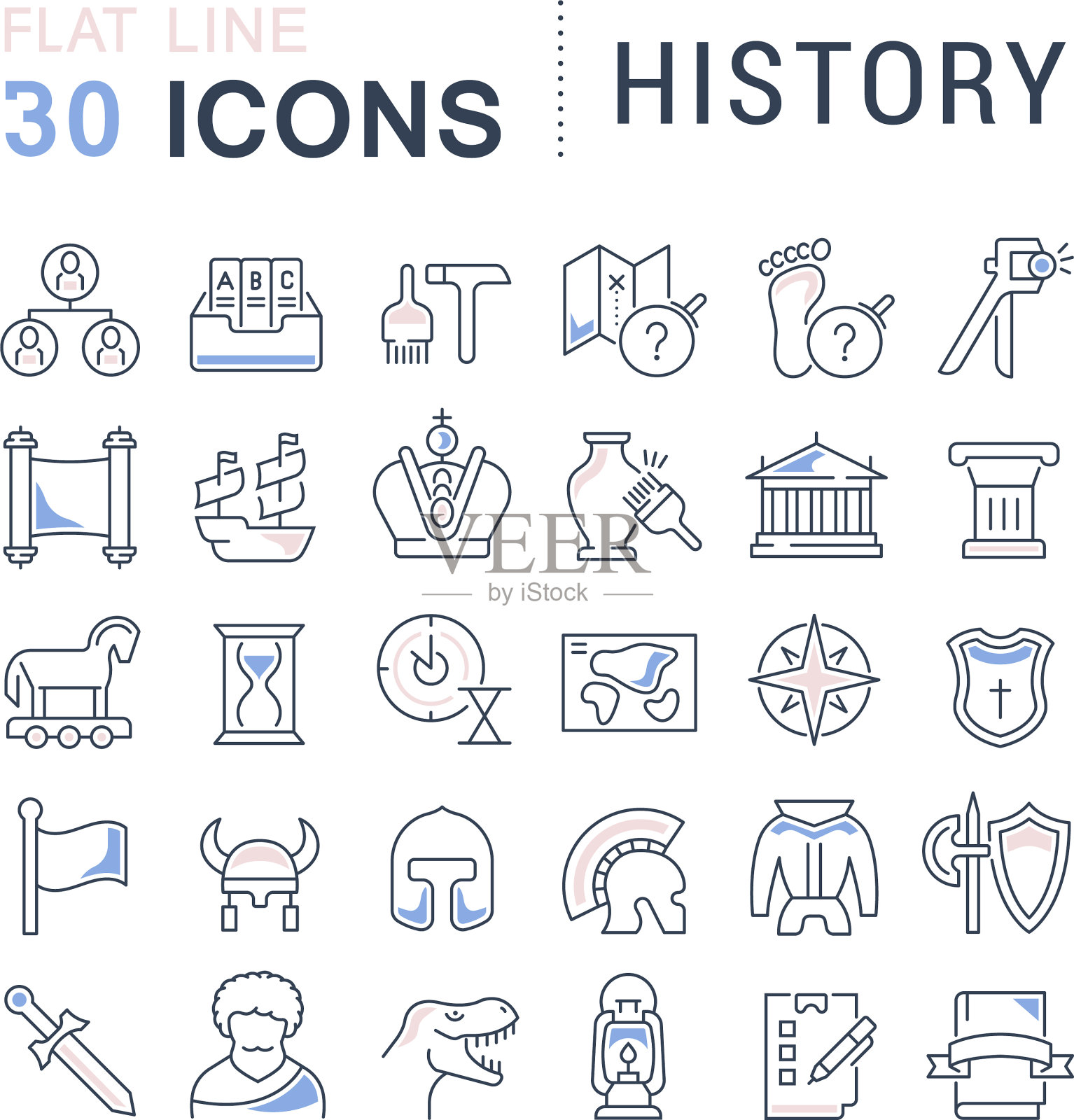 设置行图标历史图标素材