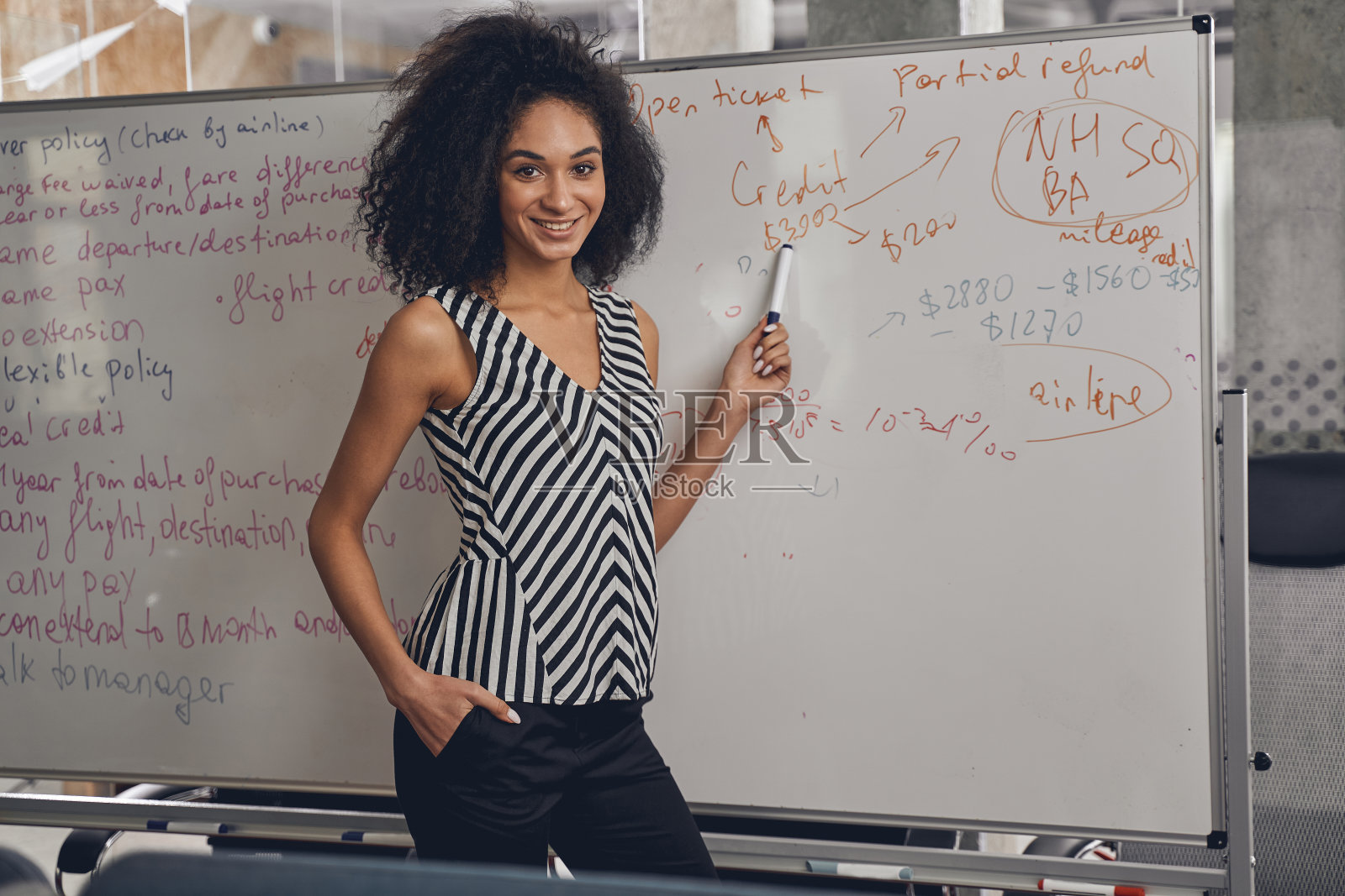 漂亮的女经理看着镜头照片摄影图片