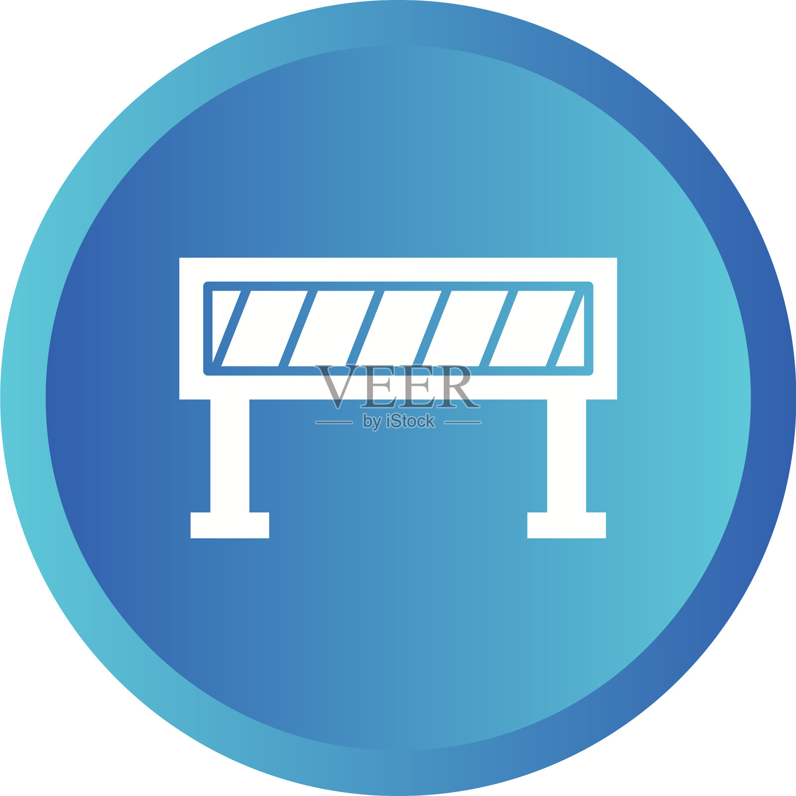 漂亮的排球网字形图标插画图片素材