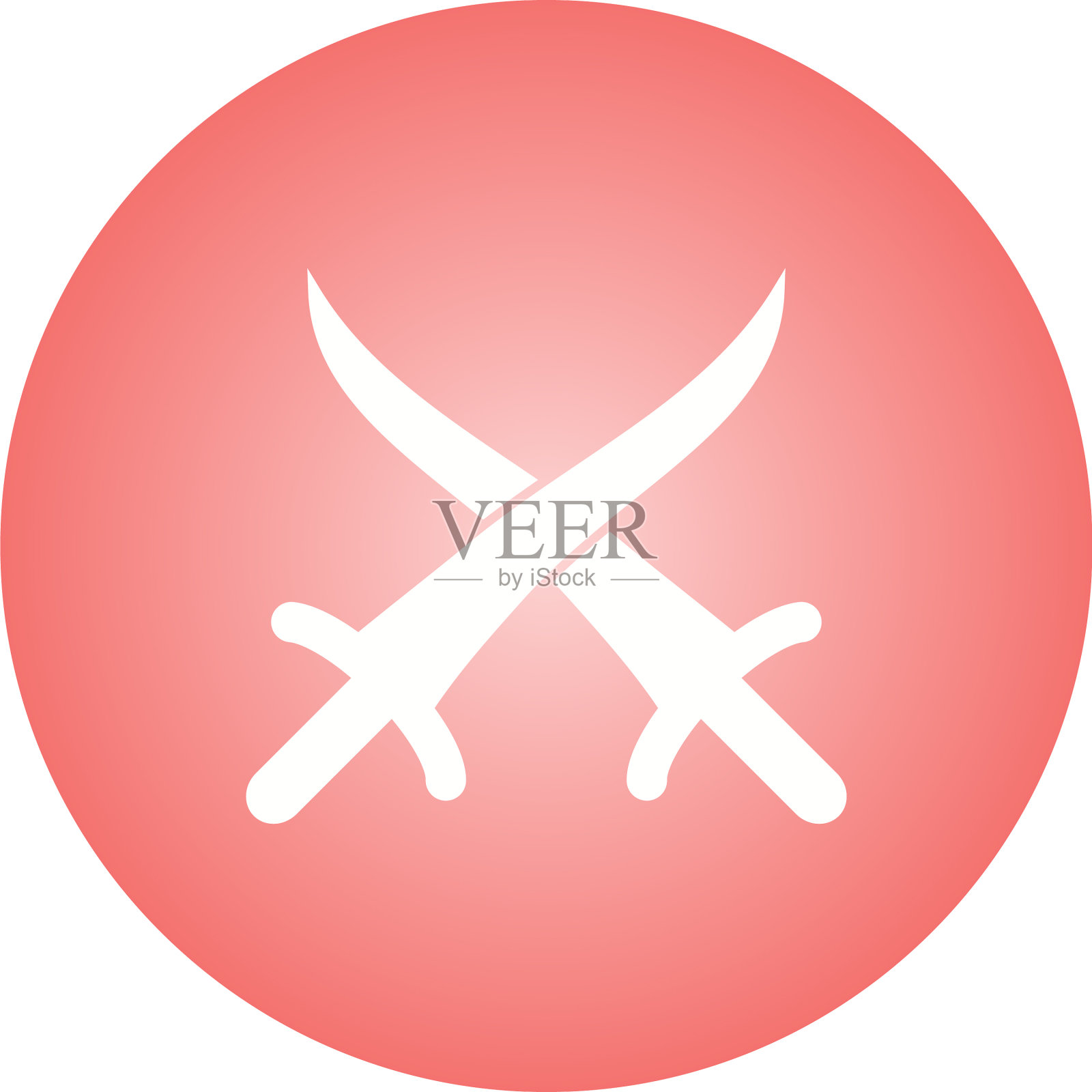 美丽的阿拉伯剑字形图标插画图片素材