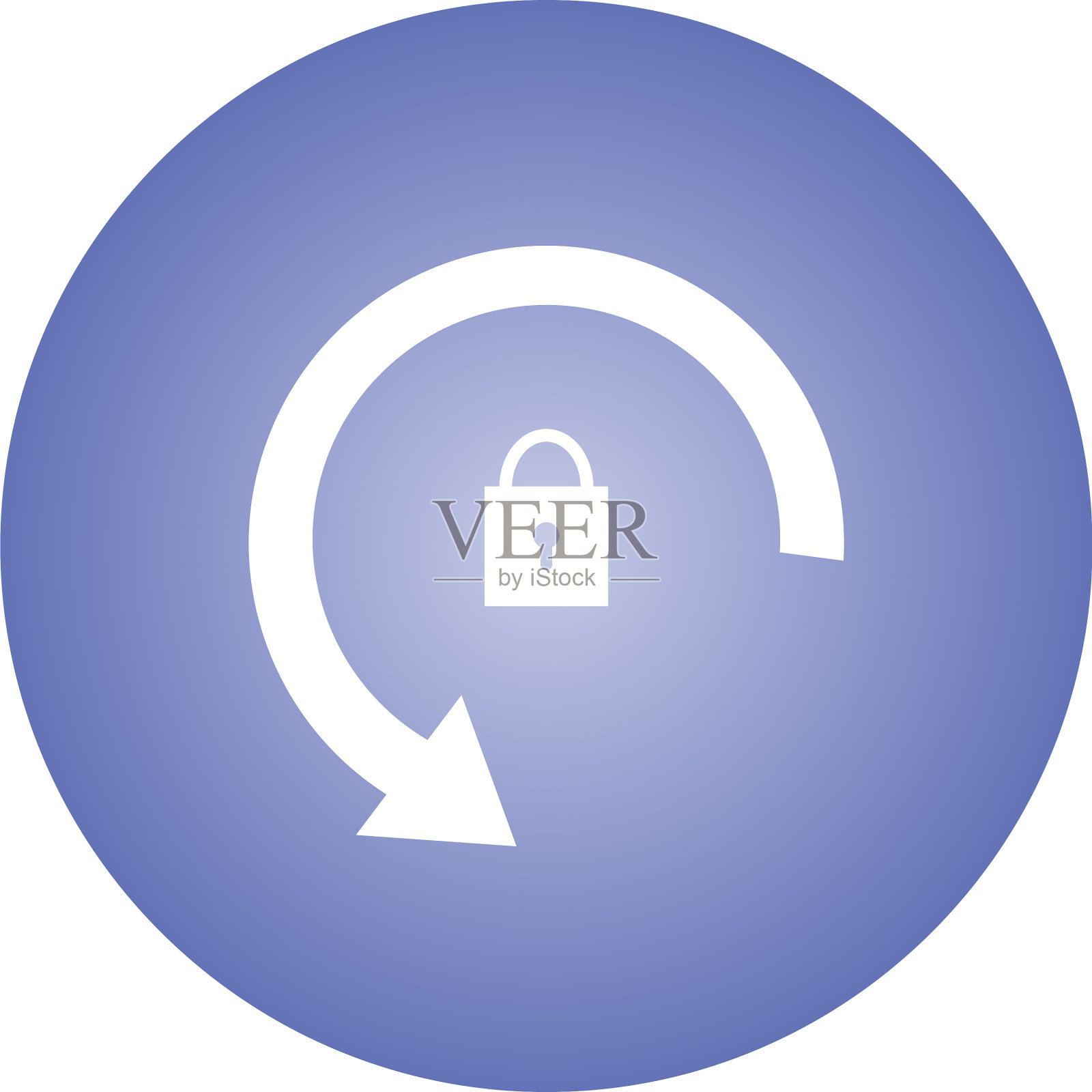 美丽的旋转锁定图标插画图片素材