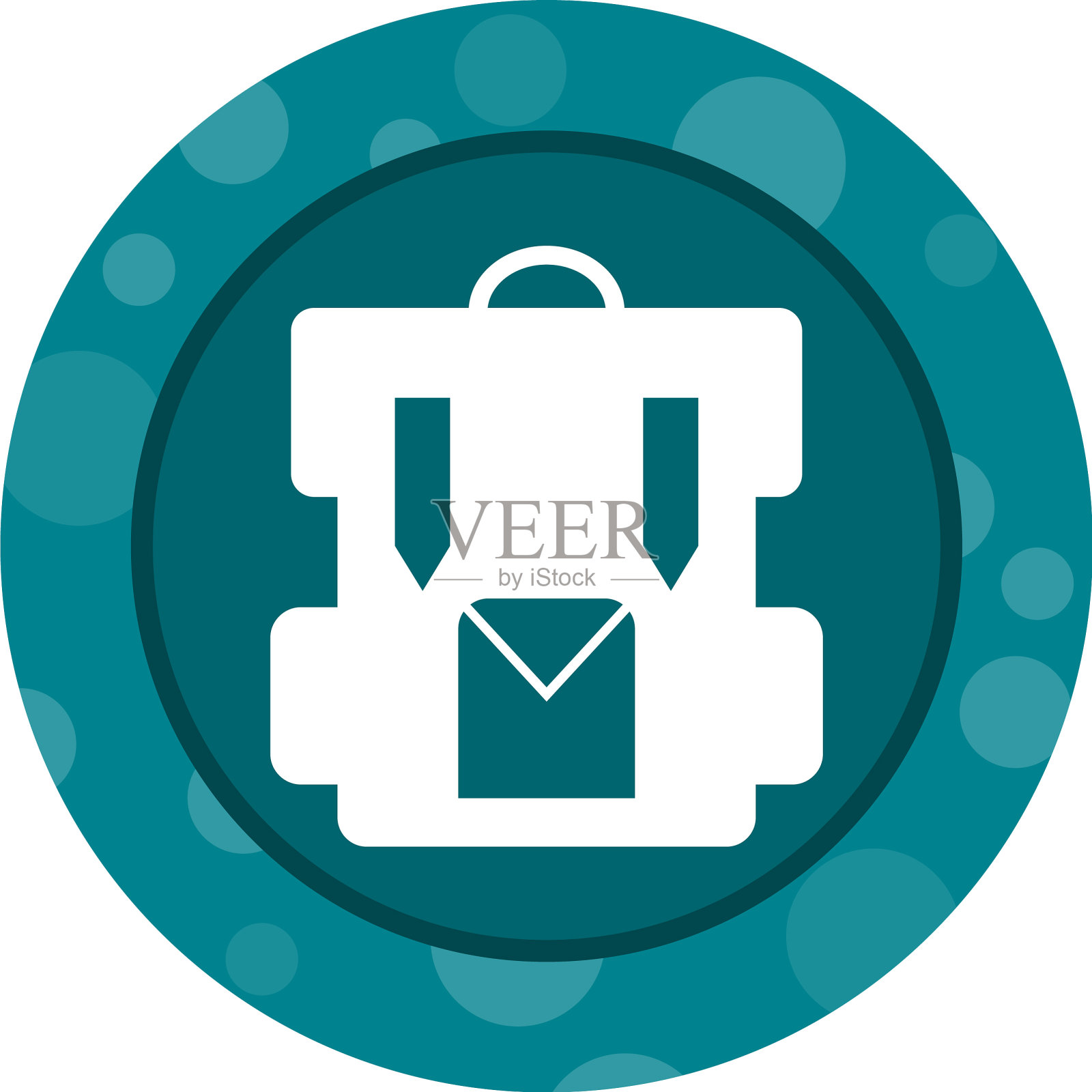 美丽的袋字形图标图标素材