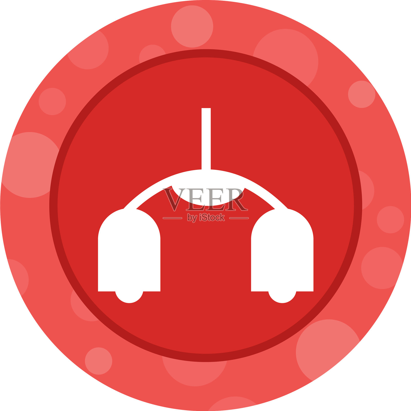 漂亮的天花板字形图标插画图片素材