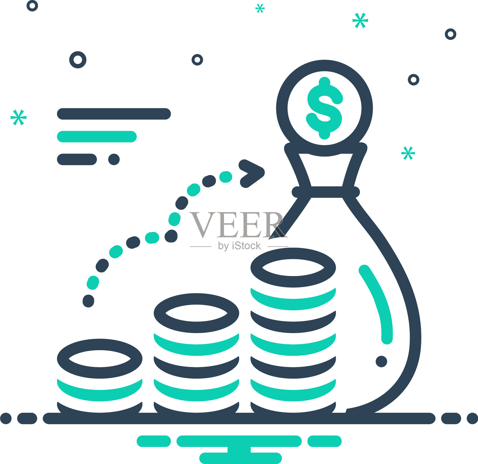 年金插画图片素材