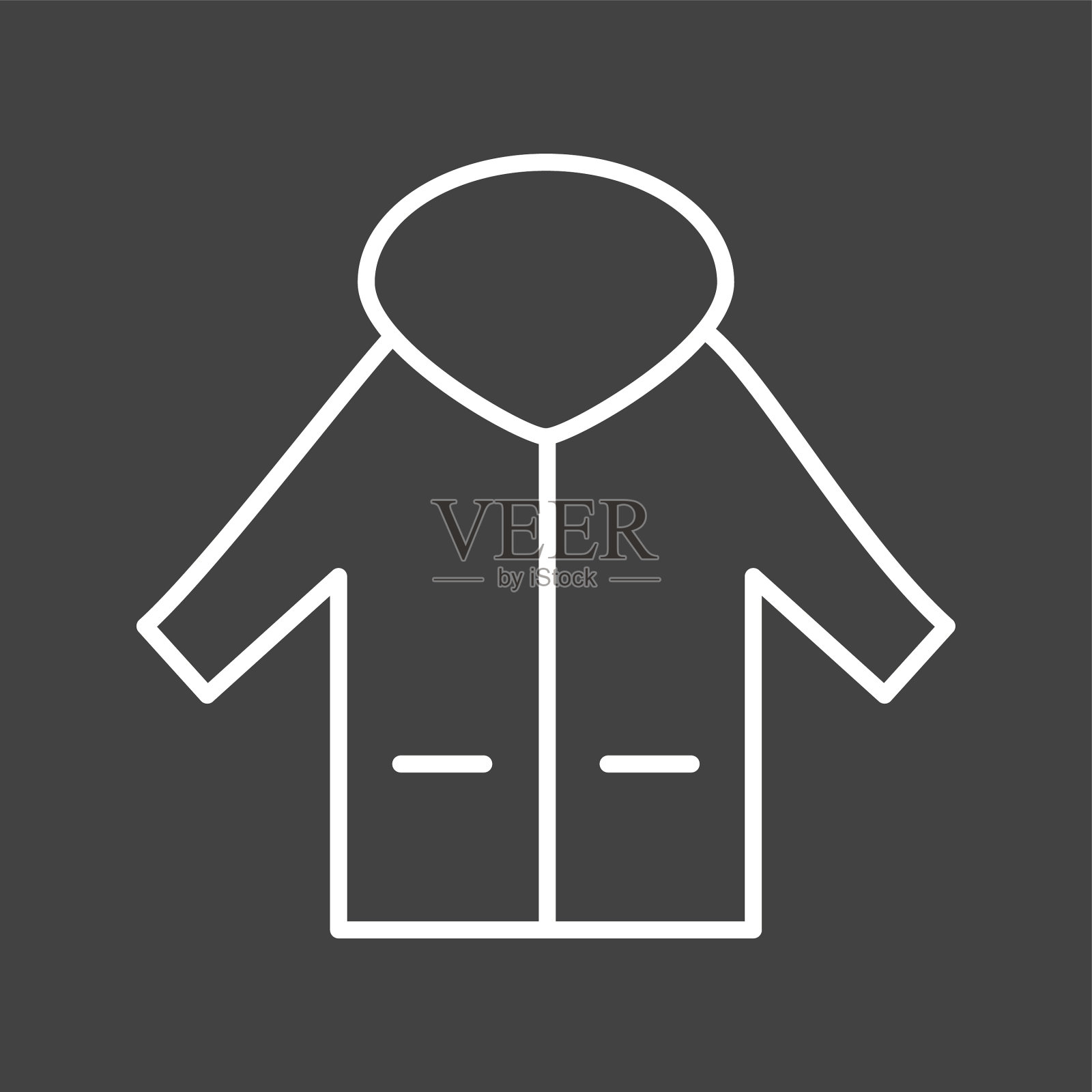 独特的外套线图标图标素材