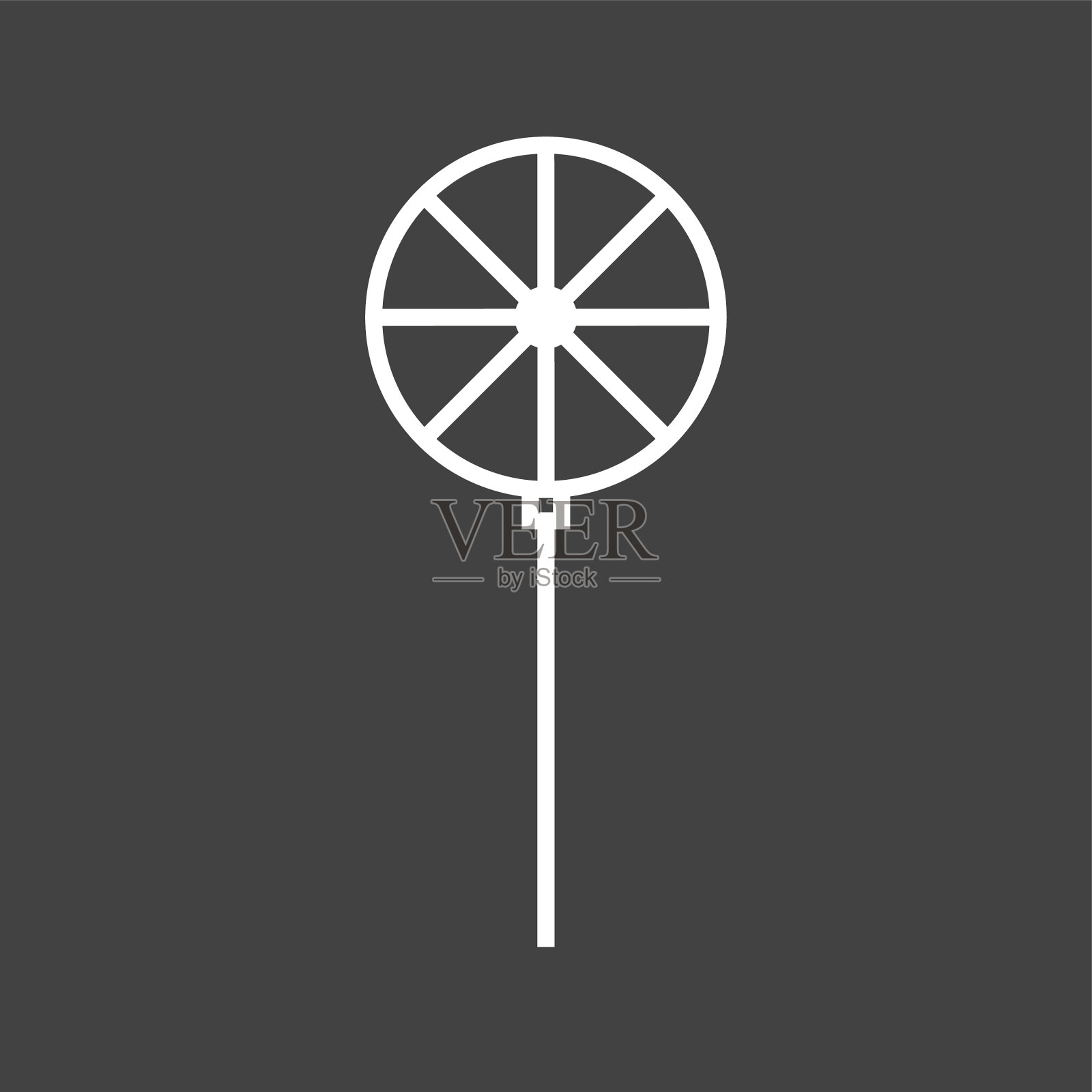 独特的针轮线图标插画图片素材