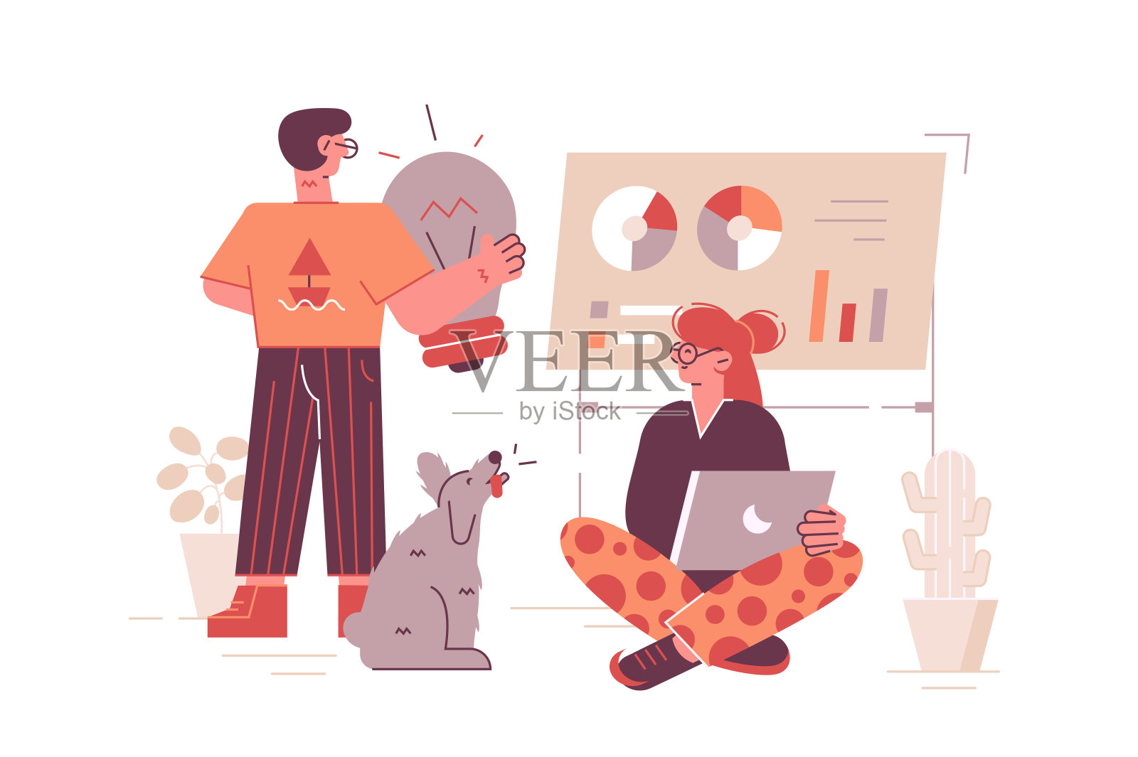 办公室团队合作设计元素图片