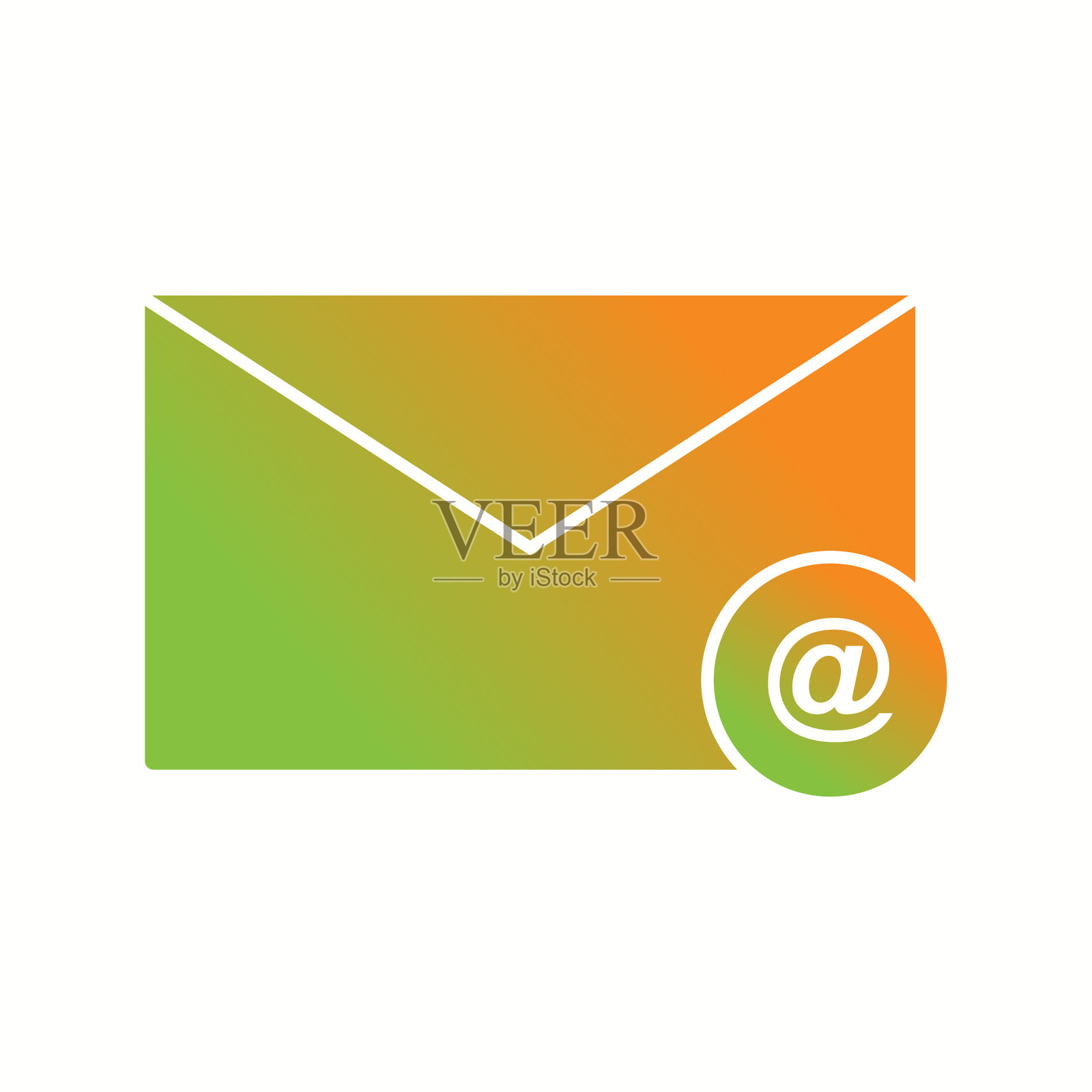 独特的邮件字形图标图标素材