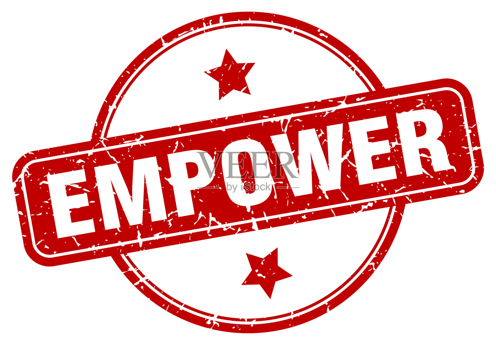 授权邮票授权圆形复古垃圾标志插画图片素材