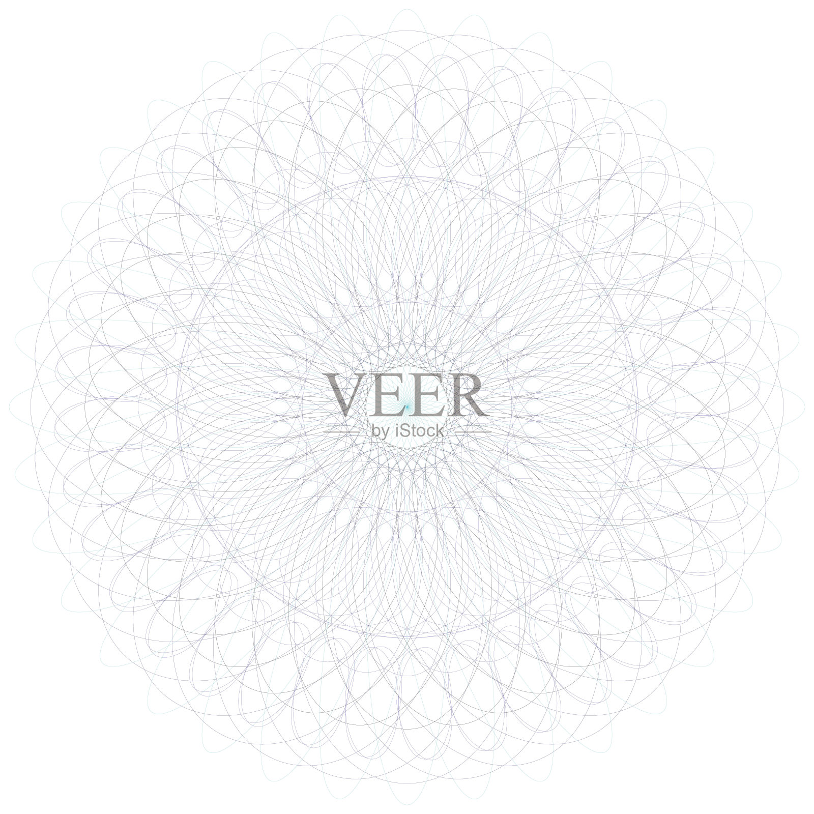 蓝黑色玫瑰形,圆形断头台证书设计元素插画图片素材