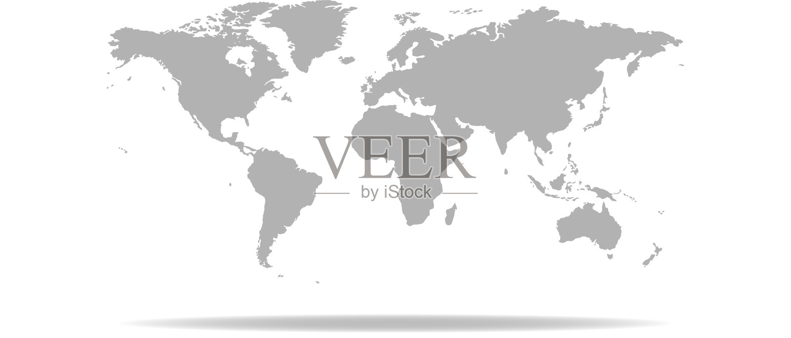 白色背景上的浮动世界向量。插画图片素材