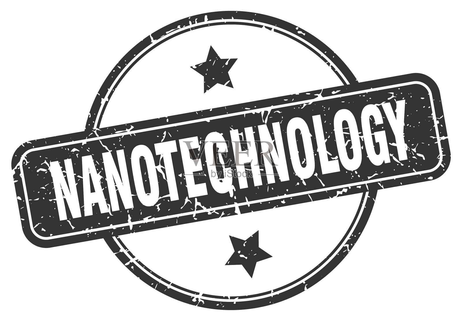 纳米技术戳穿了纳米技术插画图片素材