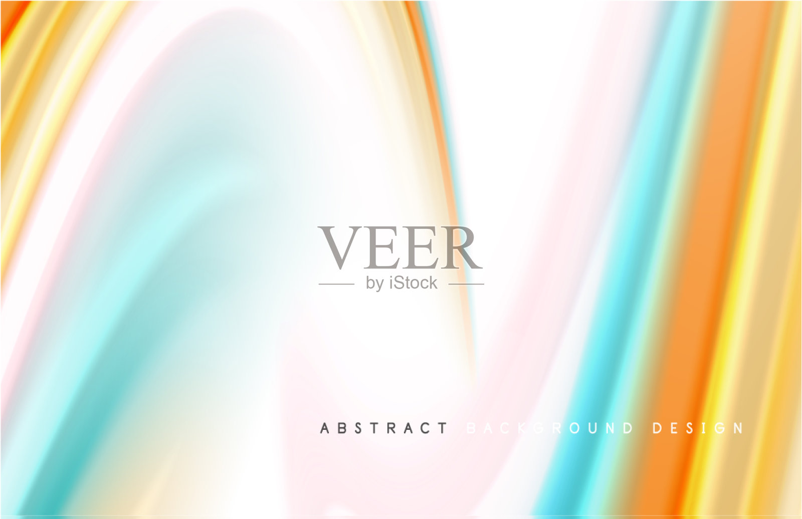 抽象背景-流体颜色梯度波插画图片素材