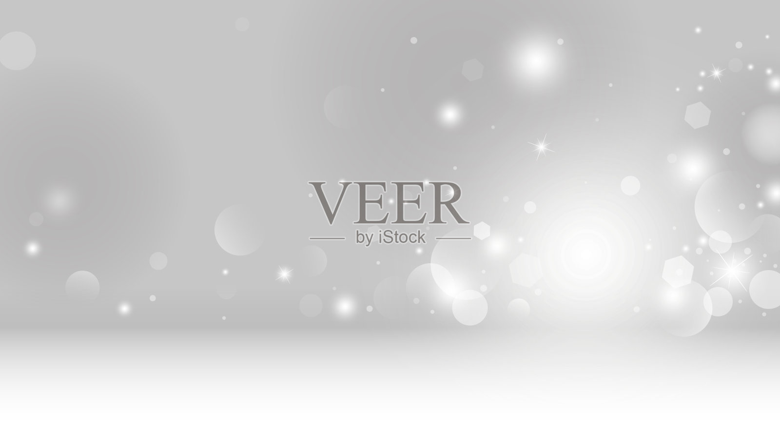 抽象的散景灯光背景矢量插图插画图片素材