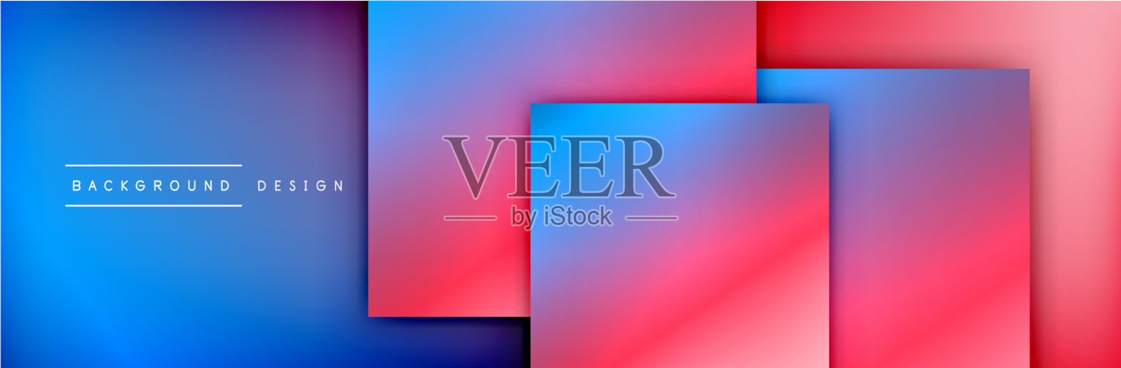 正方形形状构成几何抽象插画图片素材