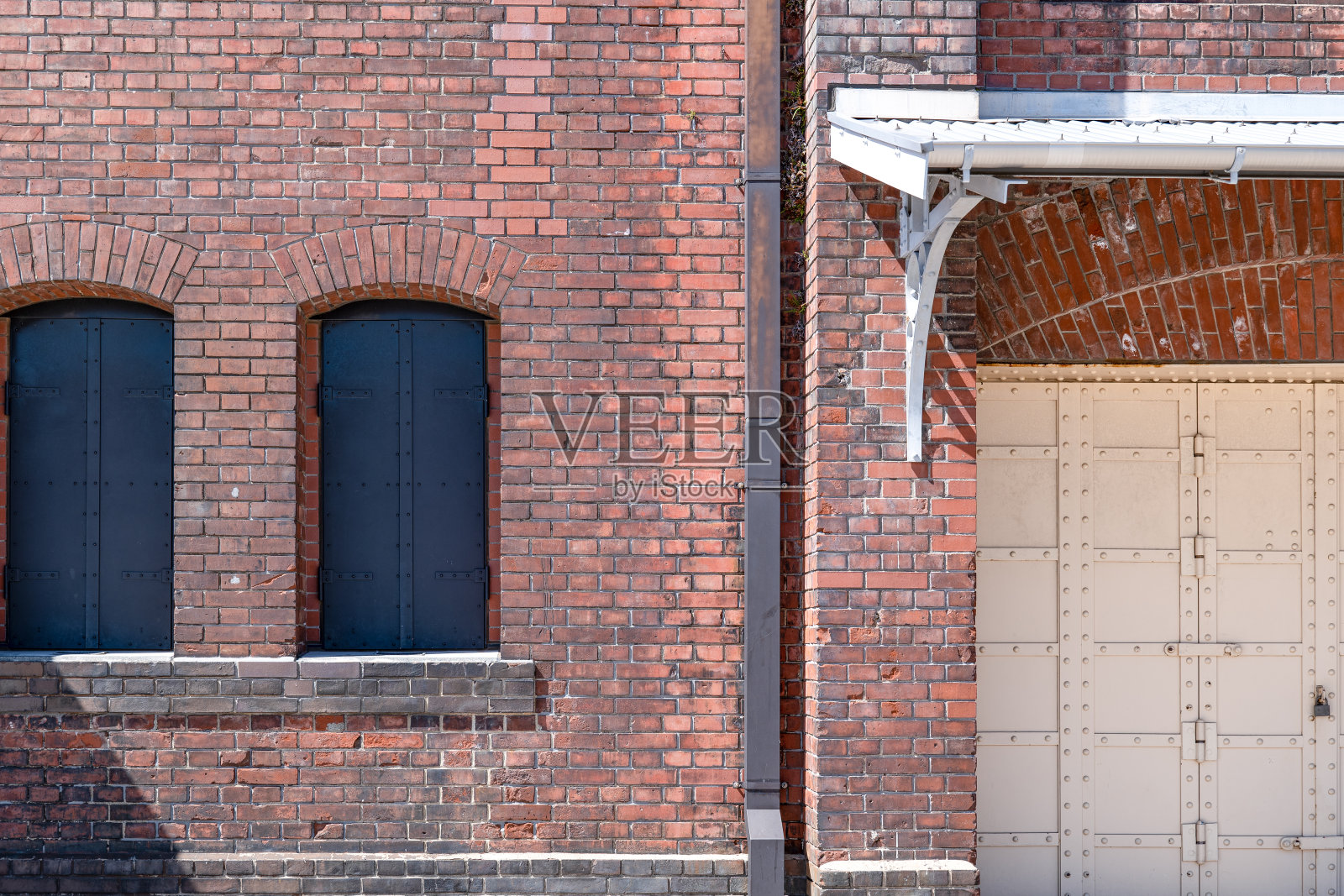 红砖仓库墙照片摄影图片