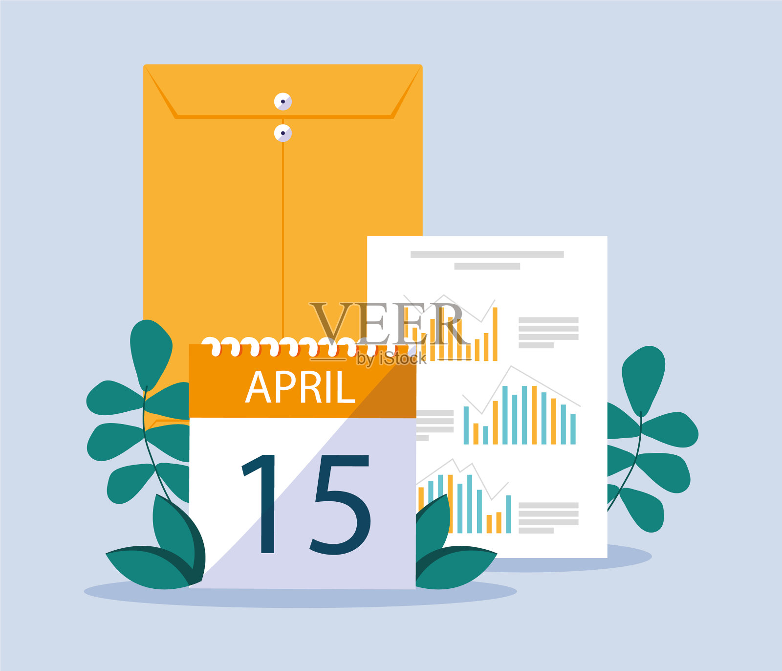 设置图标纳税日设计元素图片