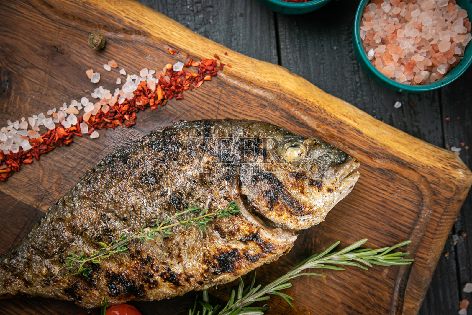 烤剑鱼,海鲷照片摄影图片