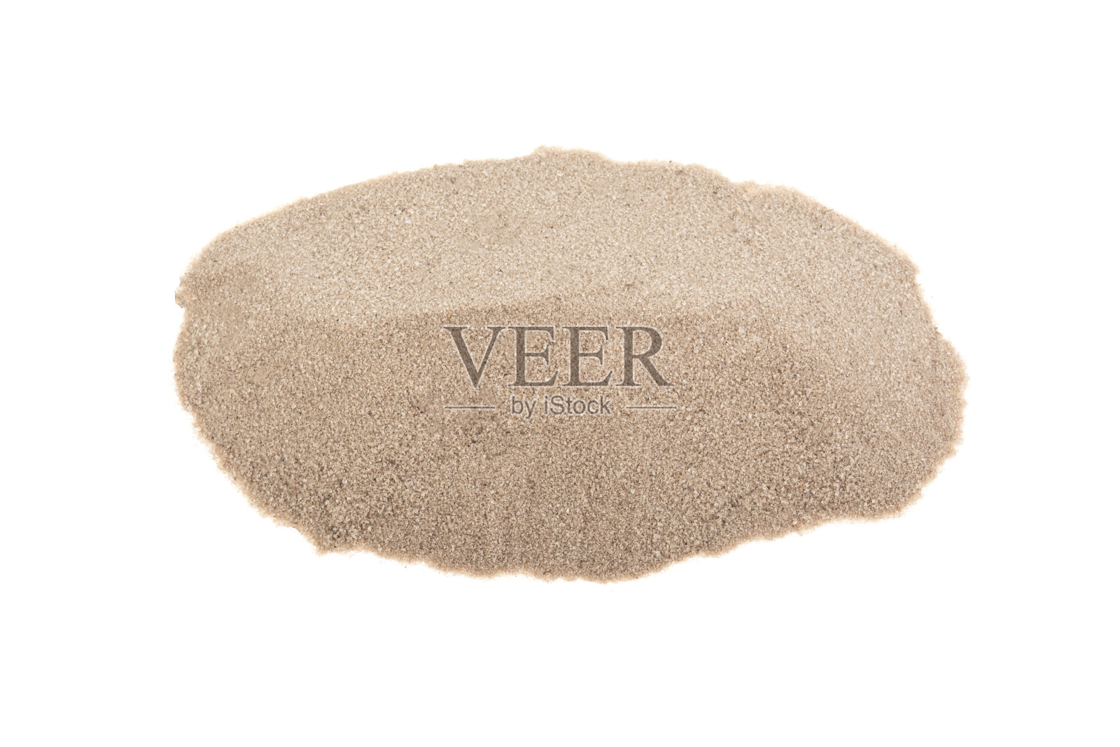 白色背景上的一堆沙子,与世隔绝照片摄影图片