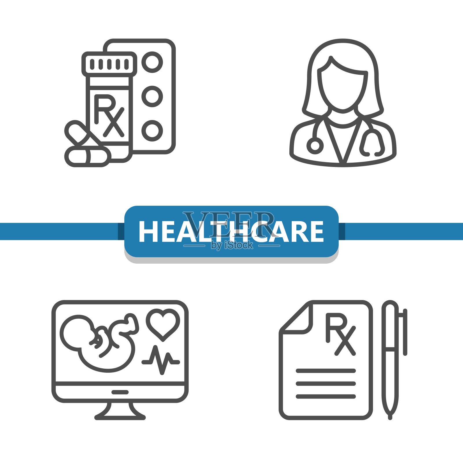 卫生保健的图标插画图片素材