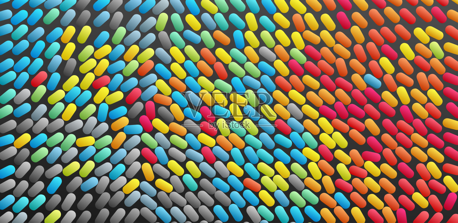 抽象背景与颜色椭圆。矢量插图。插画图片素材