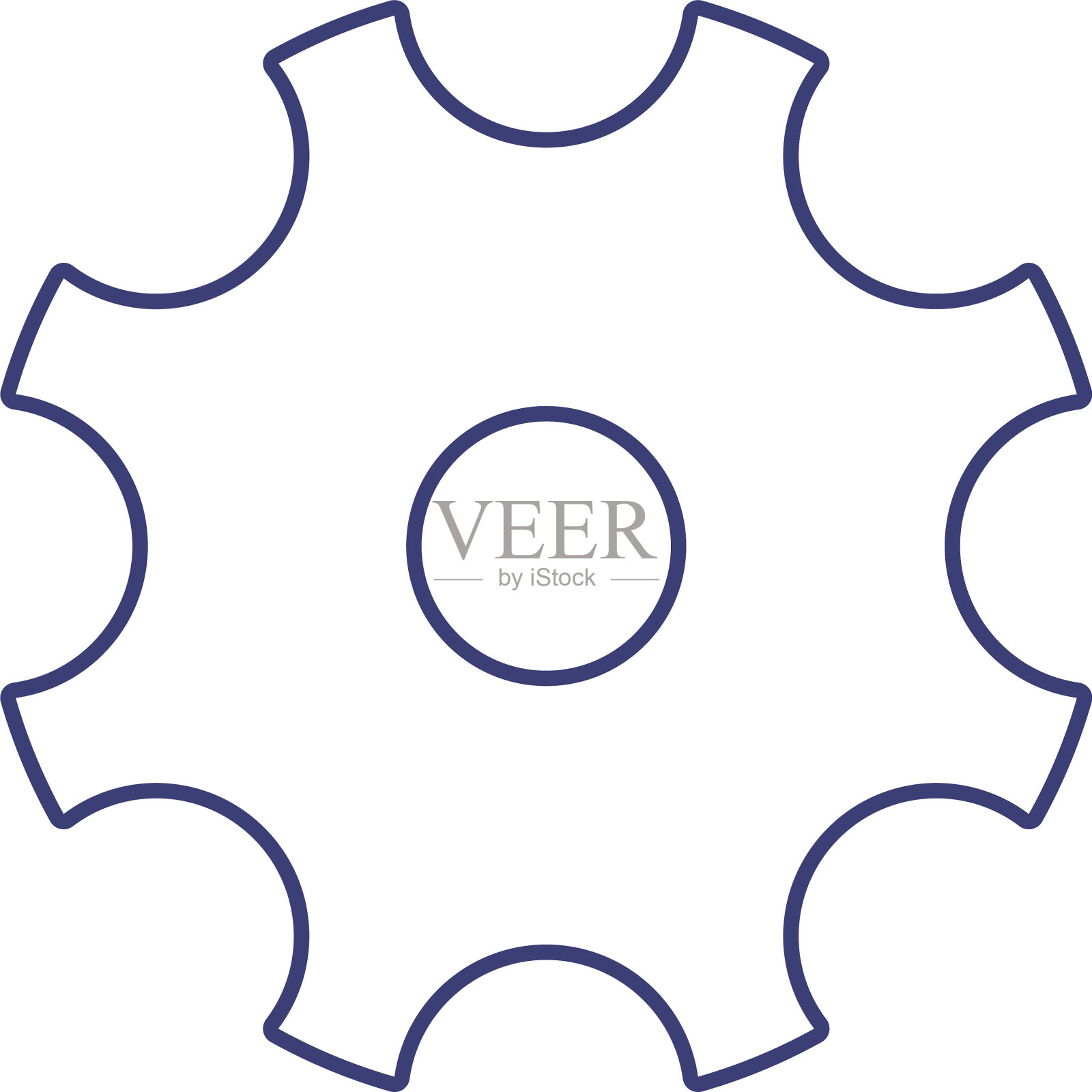 隔离金属齿轮设计设计元素图片