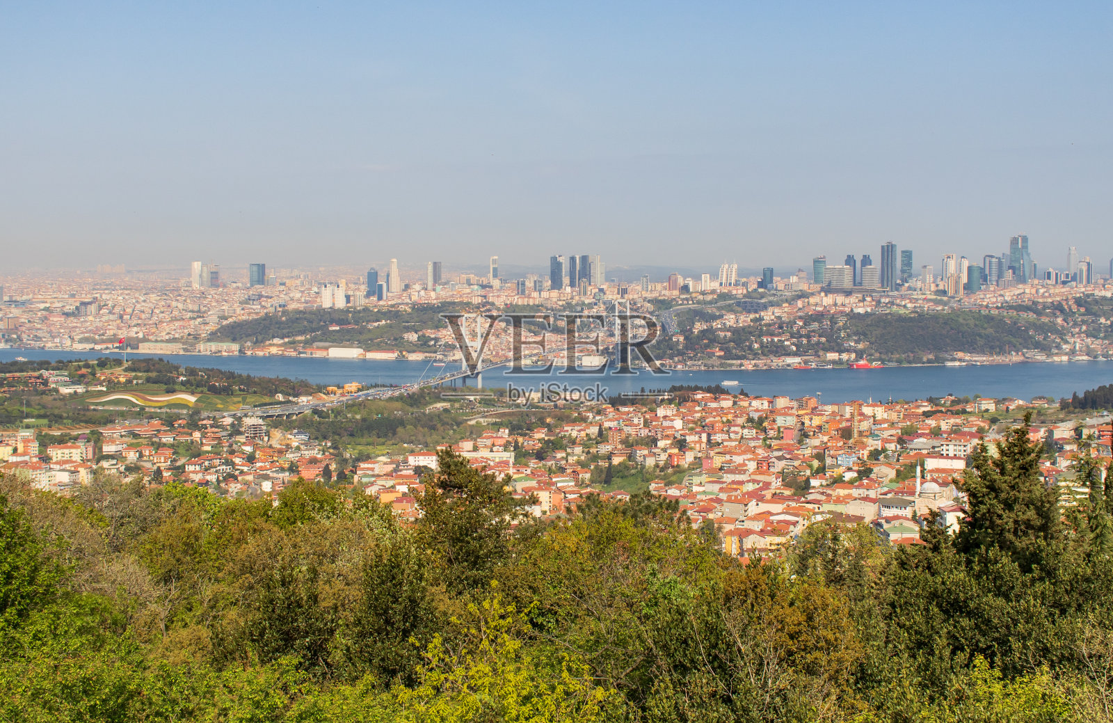 伊斯坦布尔的法赫提苏丹穆罕默德桥照片摄影图片