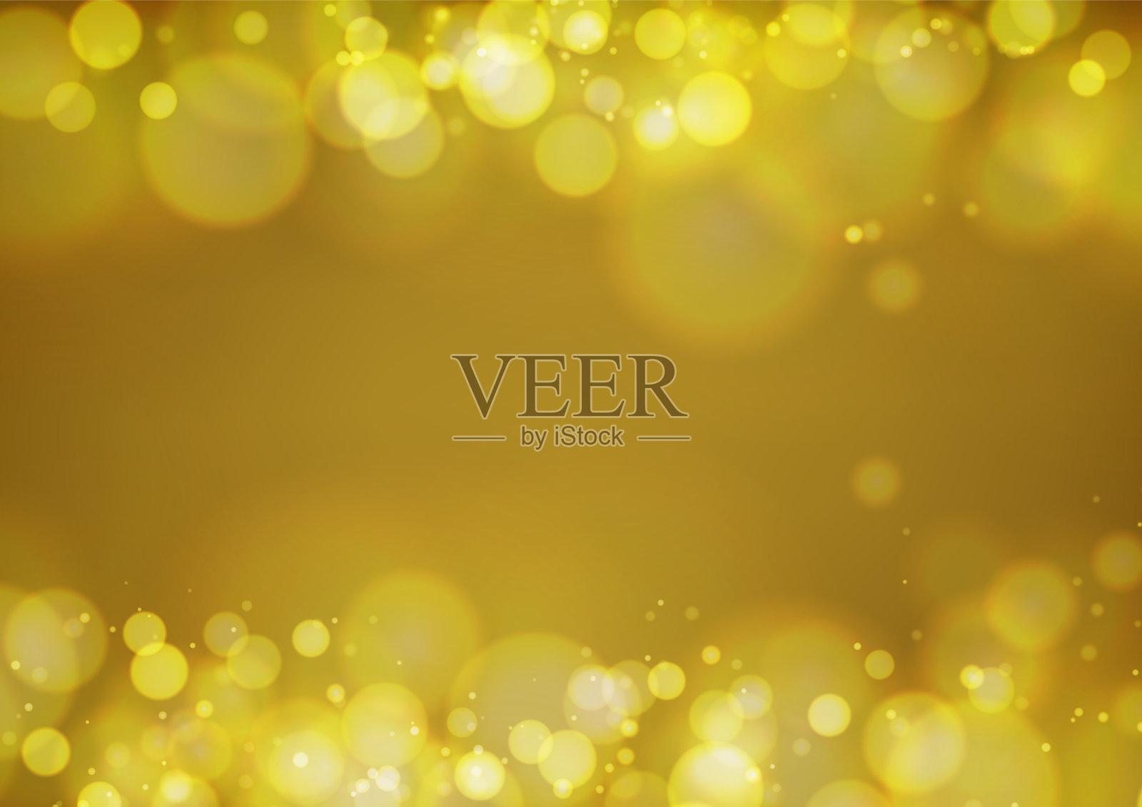 金色灯光材质背景框插画图片素材