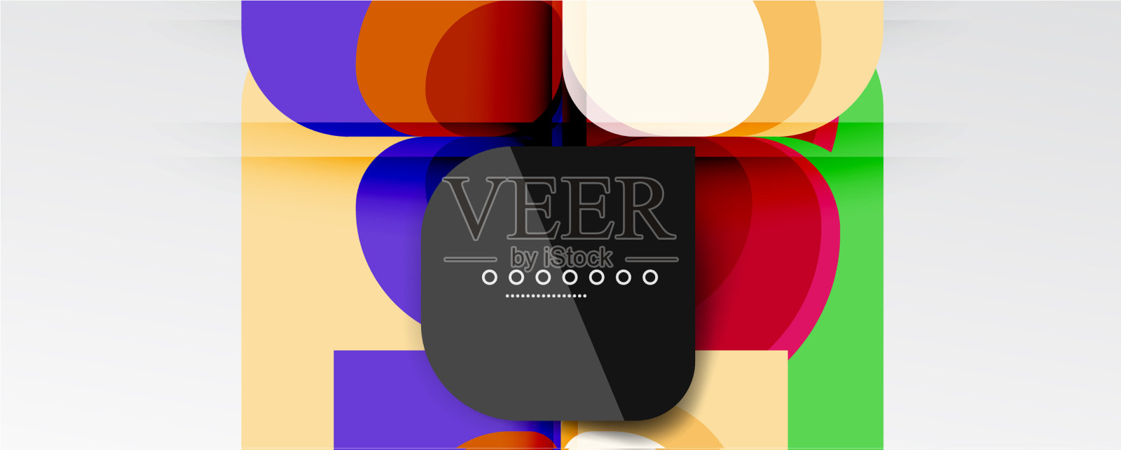 抽象背景-几何剪纸设计插画图片素材