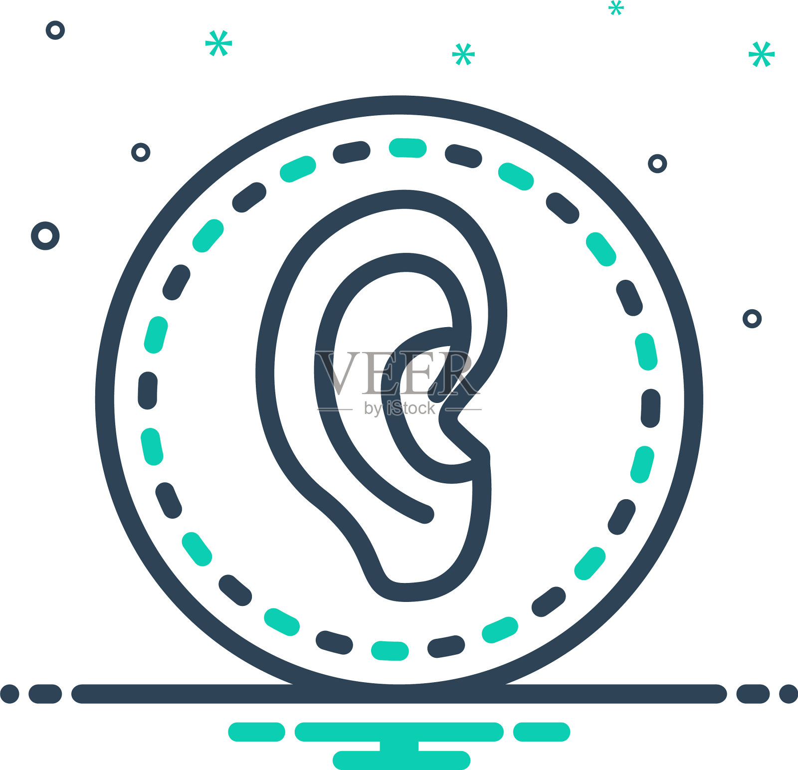 耳朵插画图片素材