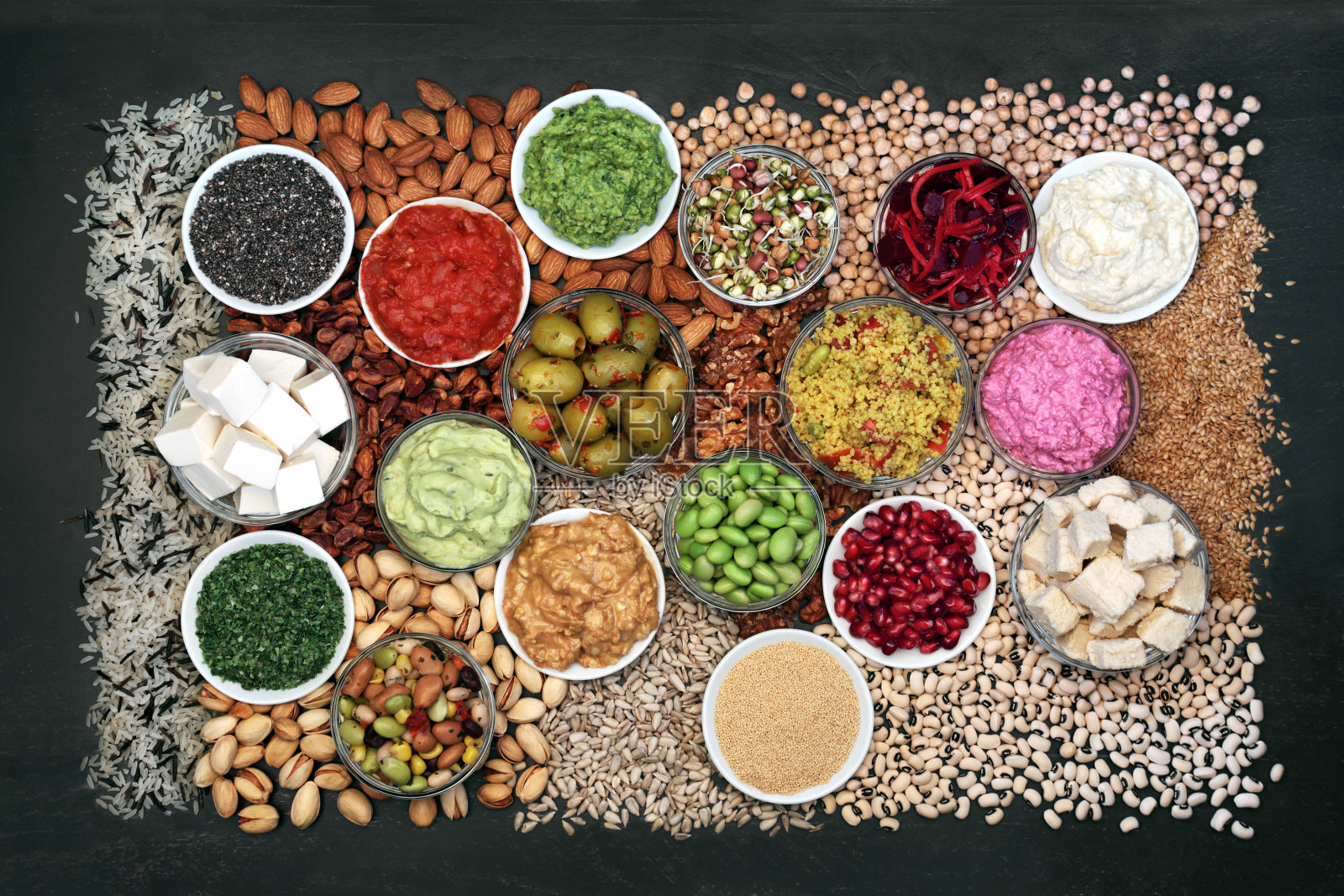 免疫促进素食健康食品收集伦理饮食照片摄影图片