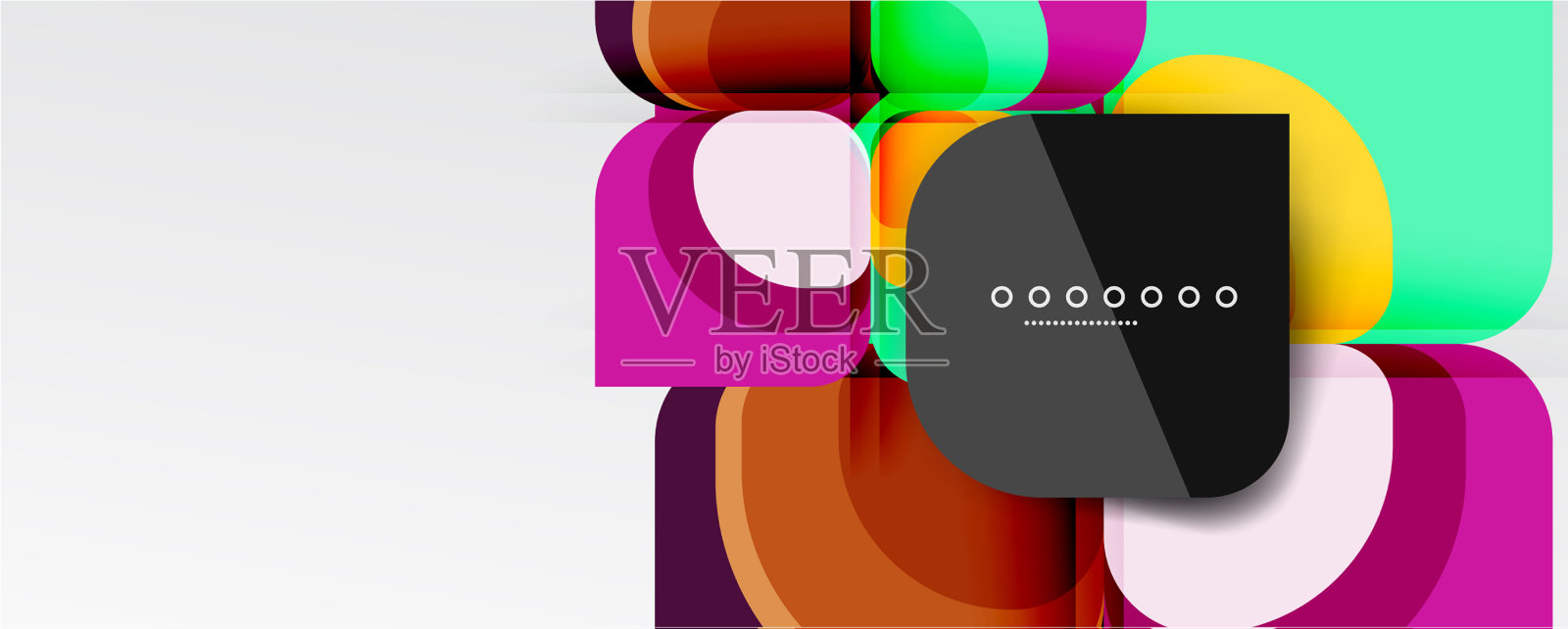 抽象背景-几何剪纸设计插画图片素材