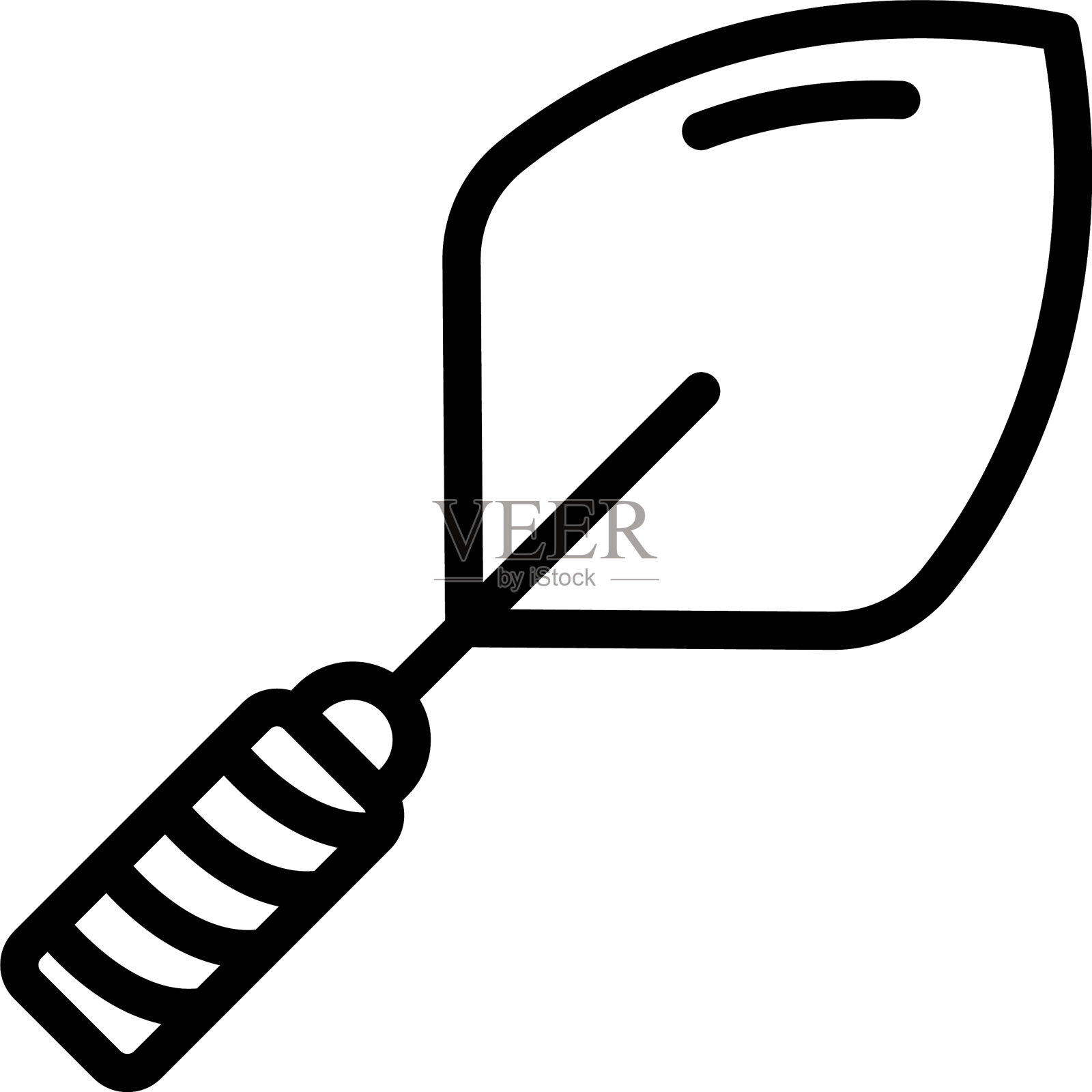 行业抹刀图标轮廓风格插画图片素材