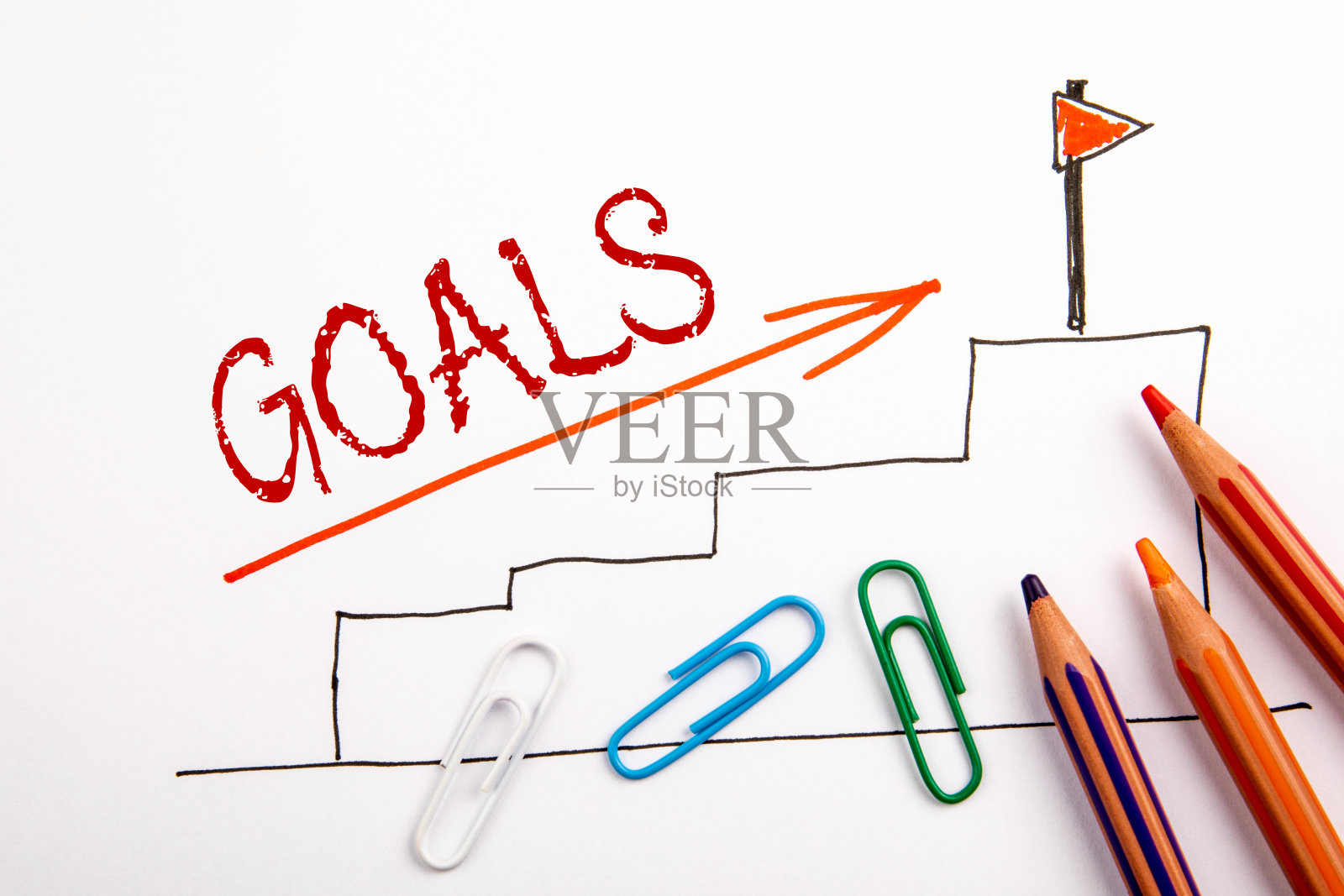 的目标。职业、教育和赚钱的概念照片摄影图片