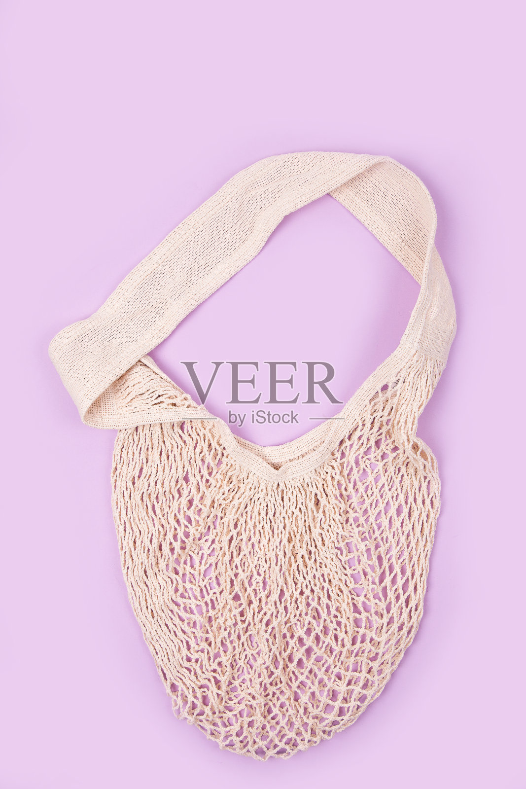 网格生态布购物袋。照片摄影图片