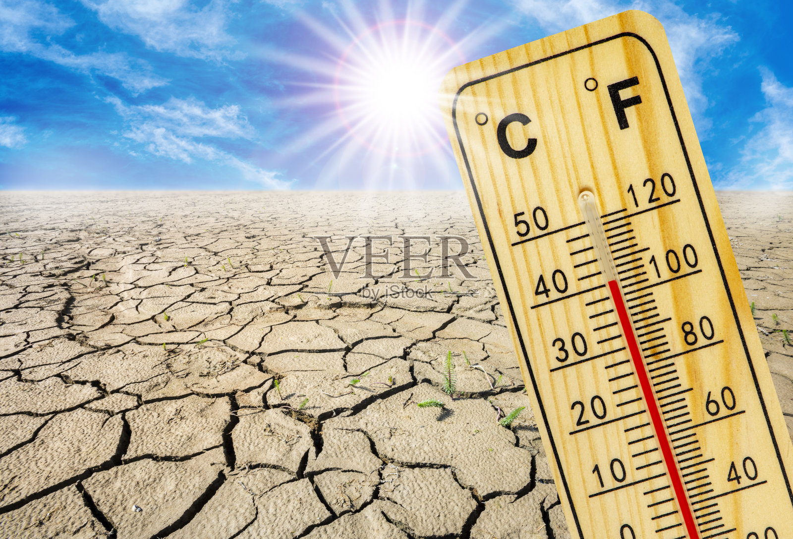 高温和干燥地面上的裂缝照片摄影图片