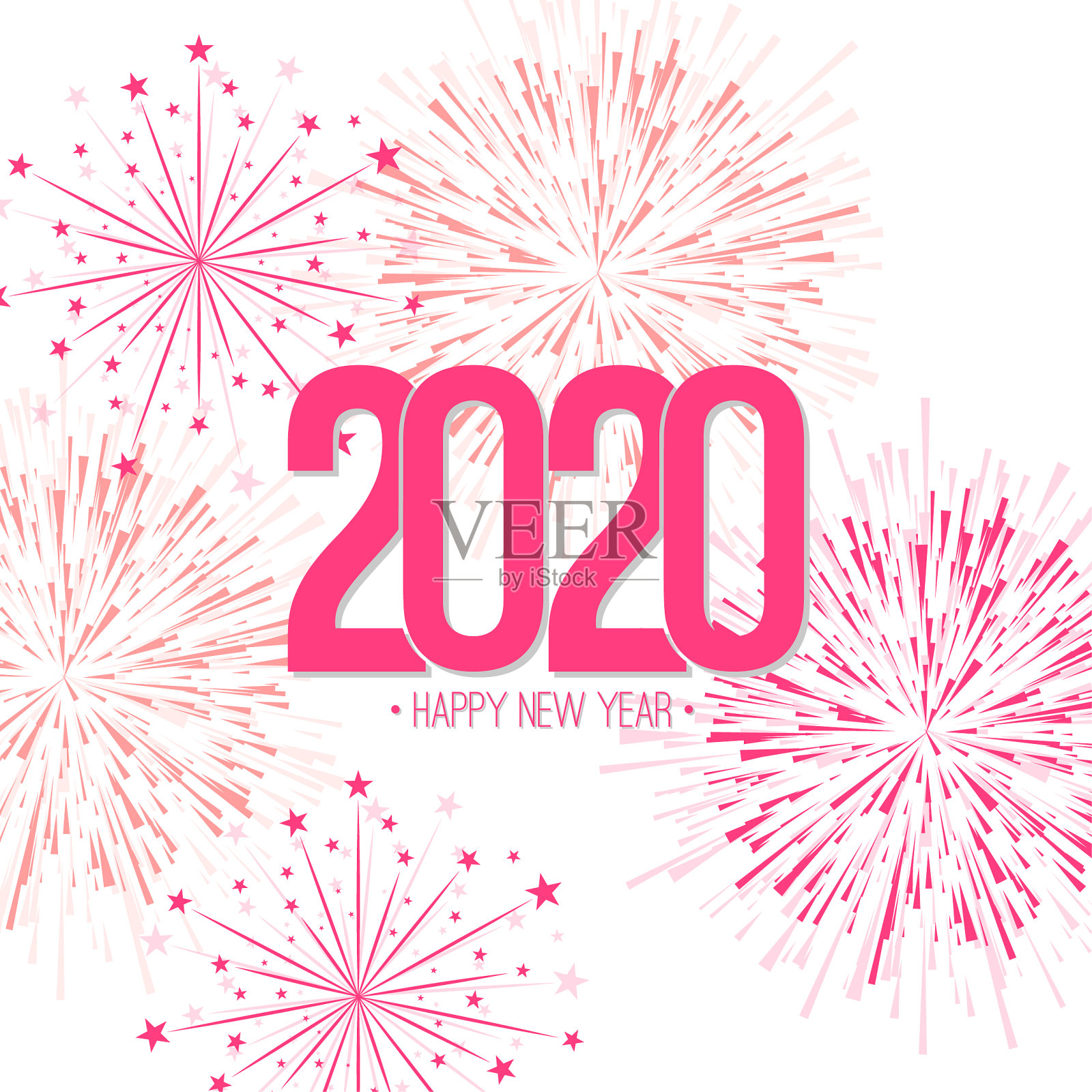 创意新年快乐插画图片素材