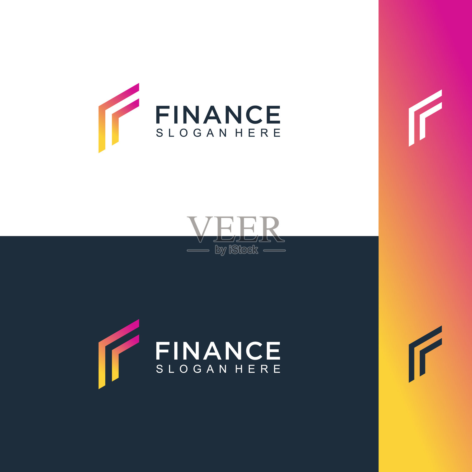 技术或金融标志的首字母f插画图片素材