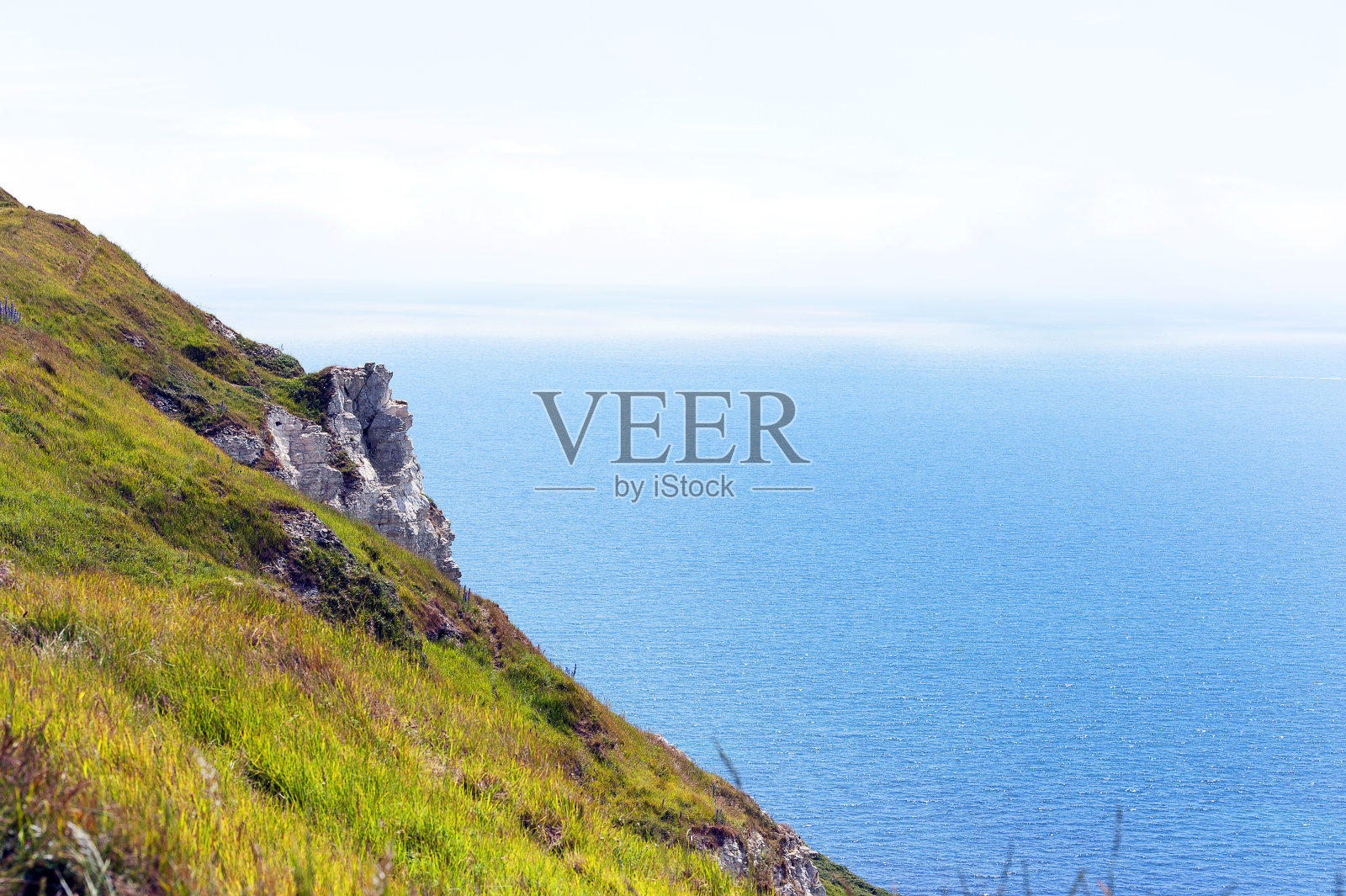 阳光明媚,奥斯明顿米尔斯,Ringstead湾,侏罗纪海岸,多塞特,英格兰照片摄影图片