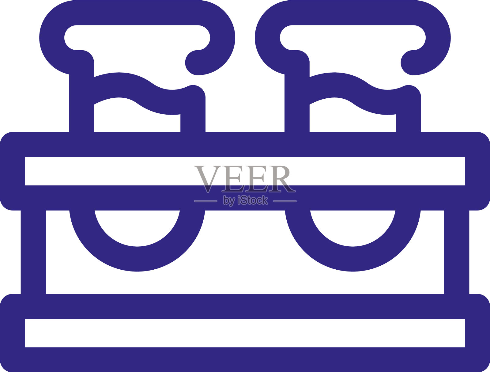 试管中有化学物质粗线设计元素图片