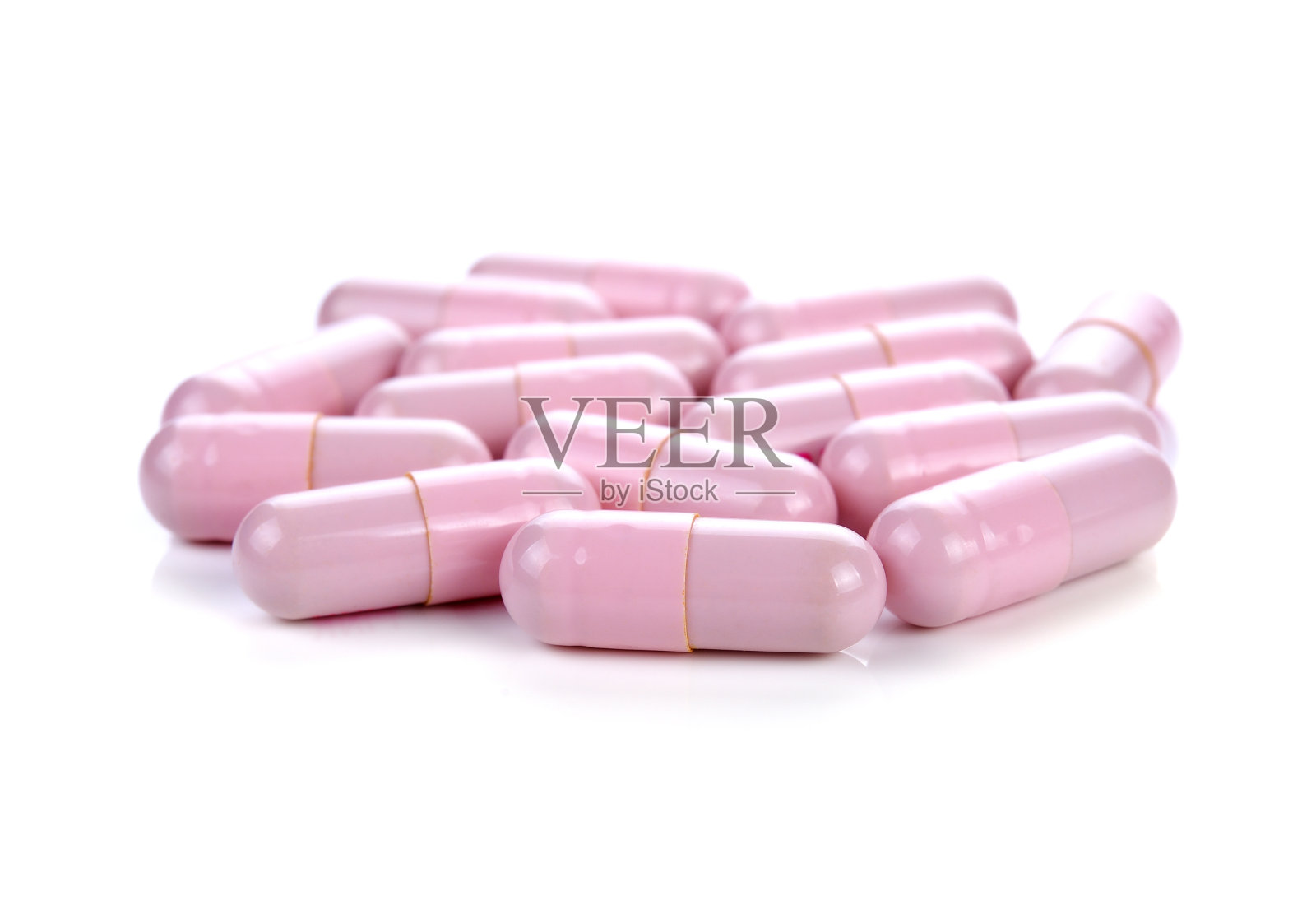 药丸胶囊孤立在白色背景照片摄影图片