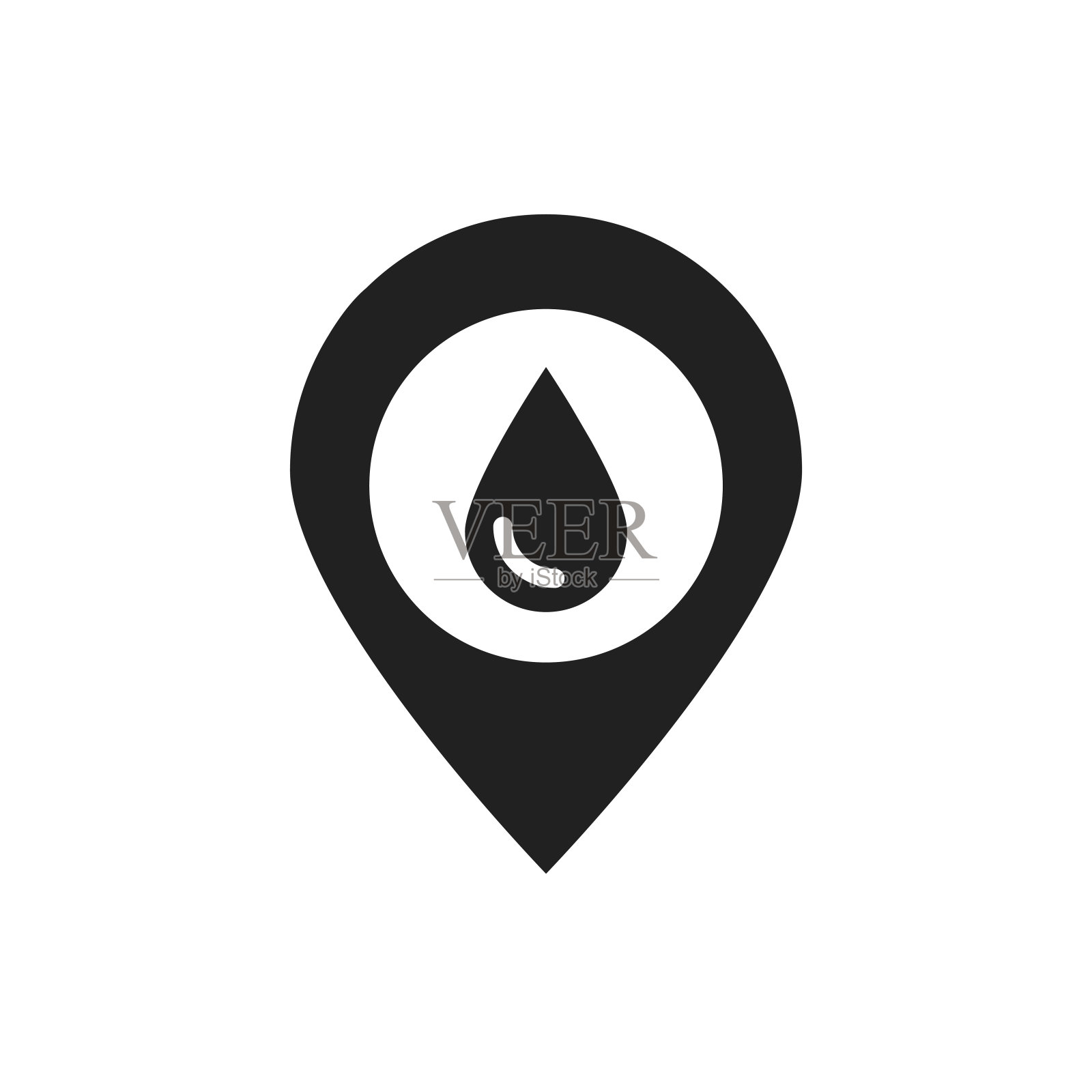 血库位置黑色字形图标。输血、捐赠、慈善的概念。象形图用于网页,移动应用程序,促销。UI和UX设计元素。设计元素图片