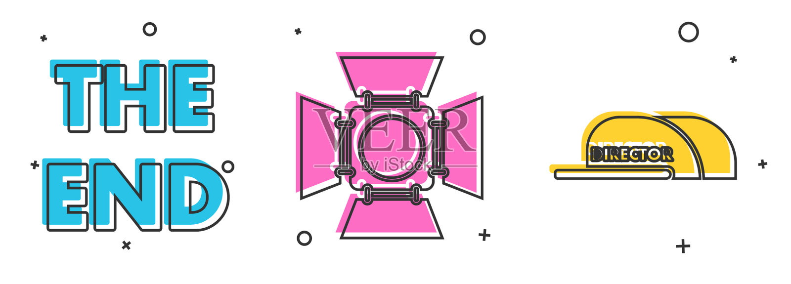 设置完手写题字电影图标素材