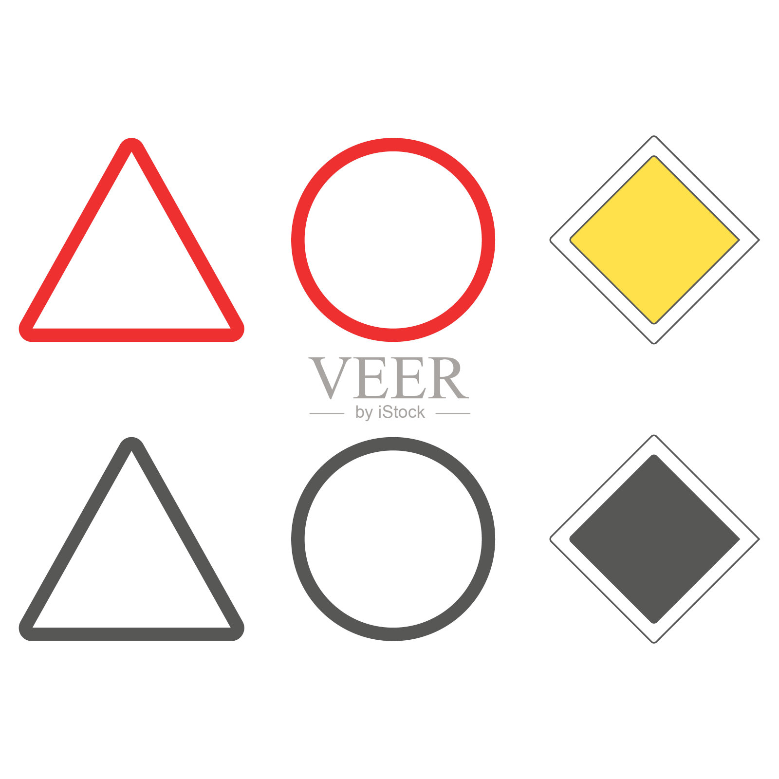 路标。矢量插图在平面设计插画图片素材